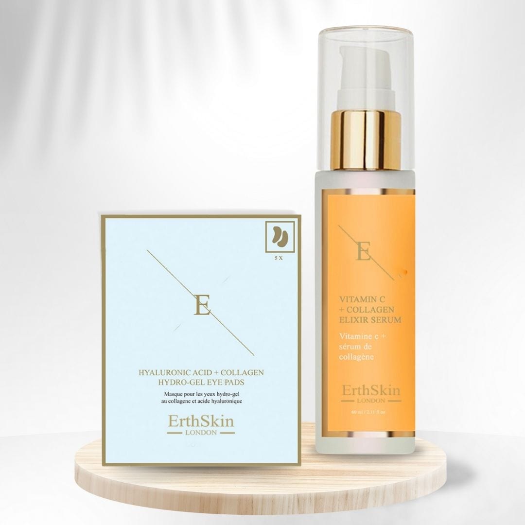 Erth Skin London Vitamin C Collagen Serum 60ml + Hyaluronic Acid Eye Pads image 2