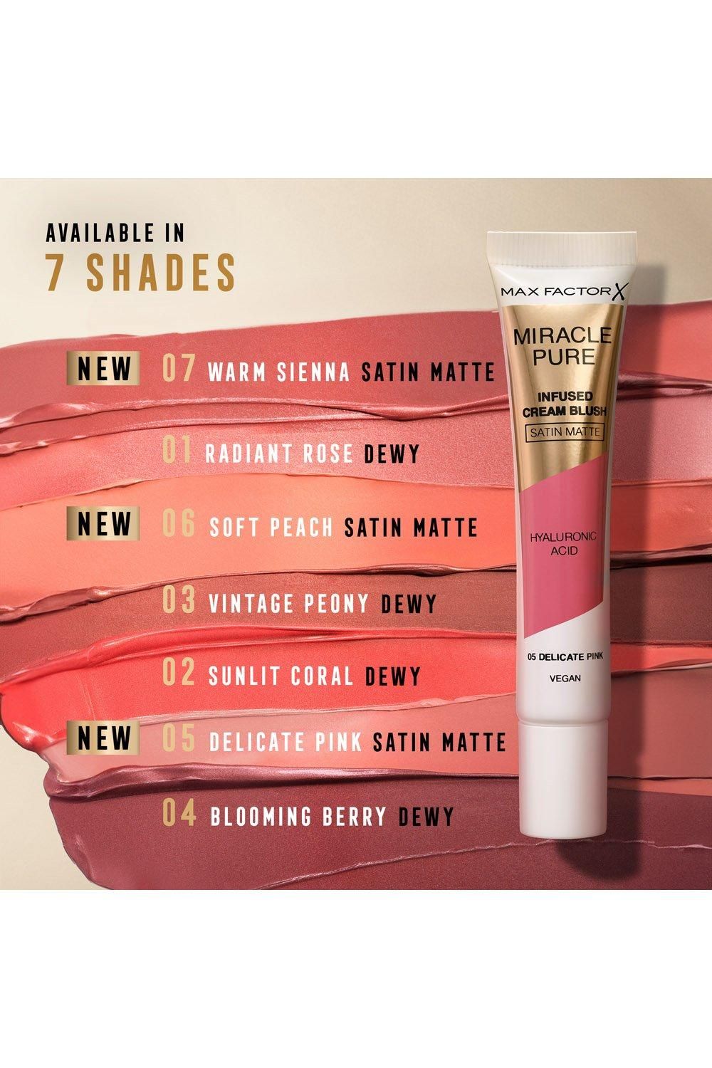 Max Factor Miracle Pure Infused Cream Blush Satin Matte Warm Sienna image 5