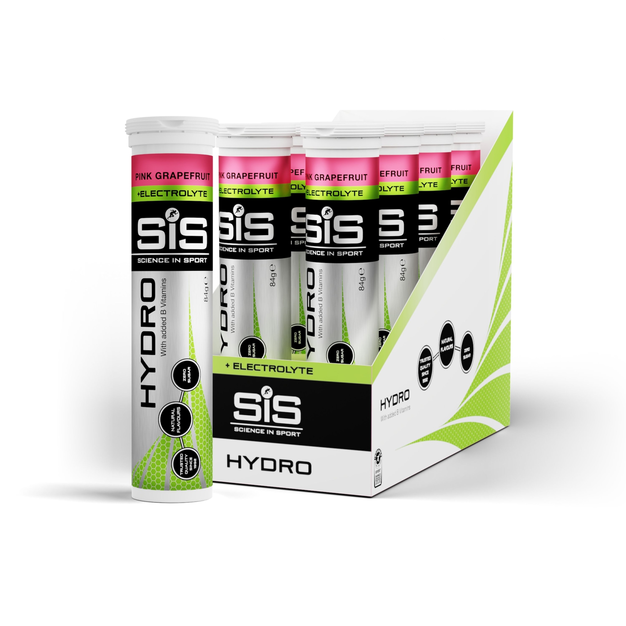 Science in Sport Hydro Tabs + Electrolytes | Pink Grapefruit | 8 Pack - 160 Tablets image 1
