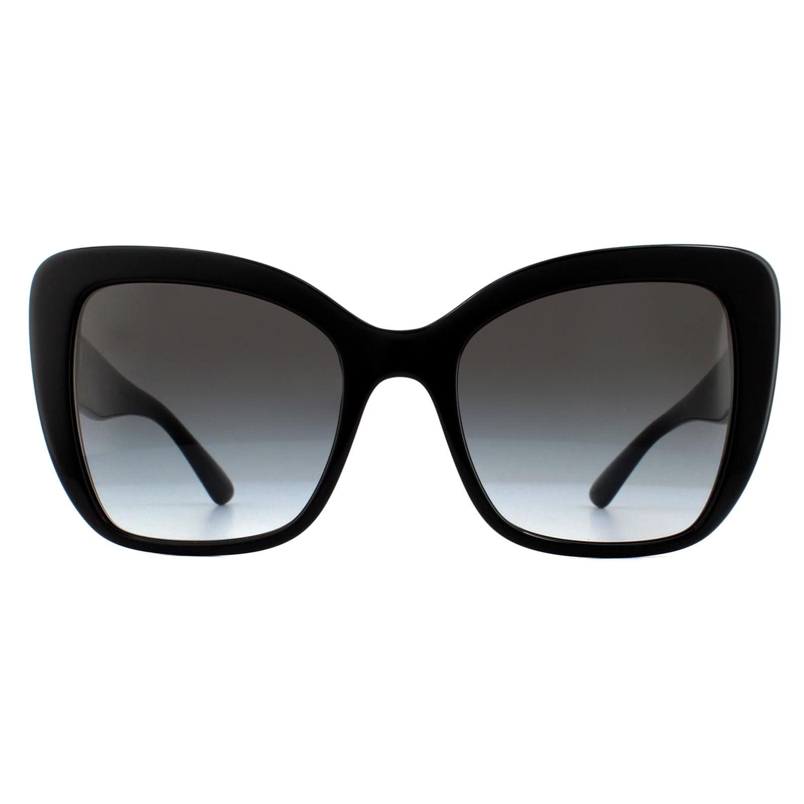 Dolce & Gabbana Cat Eye Black Grey Gradient Sunglasses image 1
