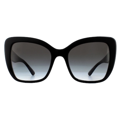 Dolce & Gabbana Cat Eye Black Grey Gradient Sunglasses