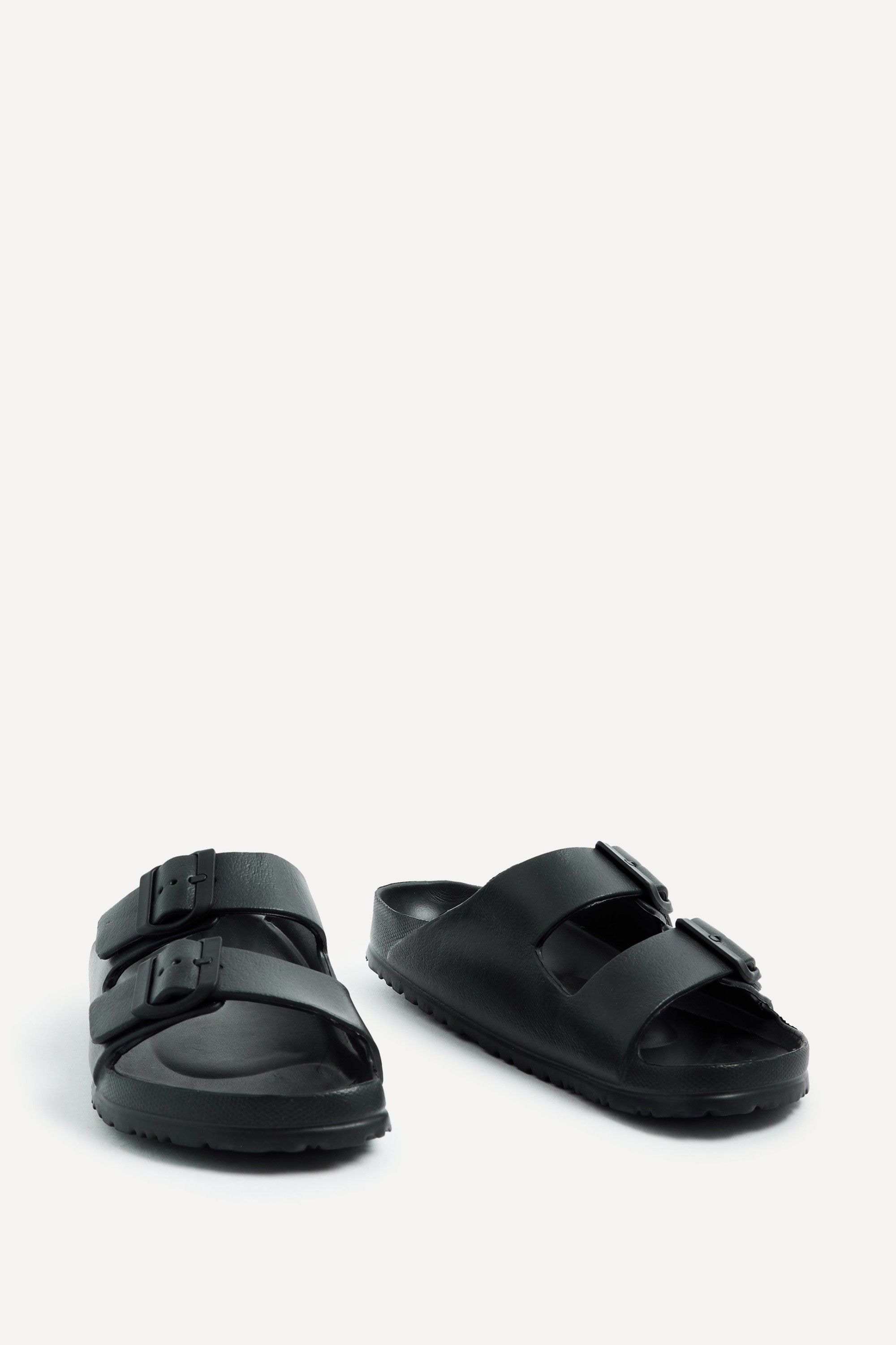 Linzi Candice Black Slip On Slider Sandals image 3