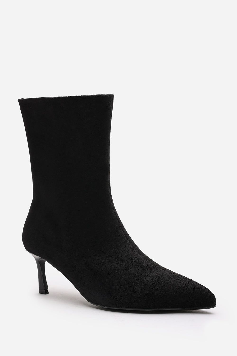 Where's That From 'Aubrey' Suede Pointed Toe Ankle Low Heel Boot image 3