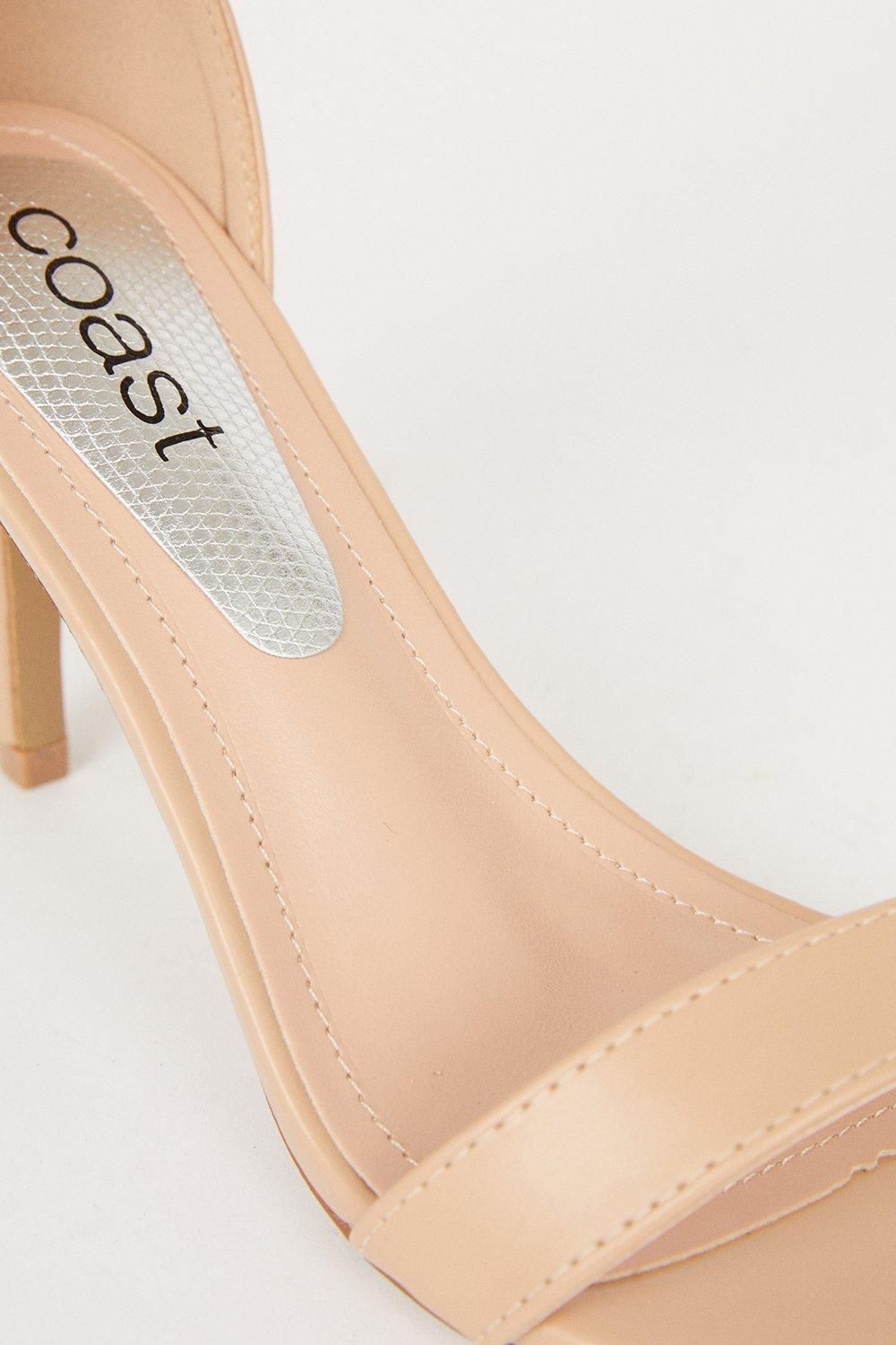 Coast Trinnie Barely There Stiletto Heeled Sandals Blush image 3