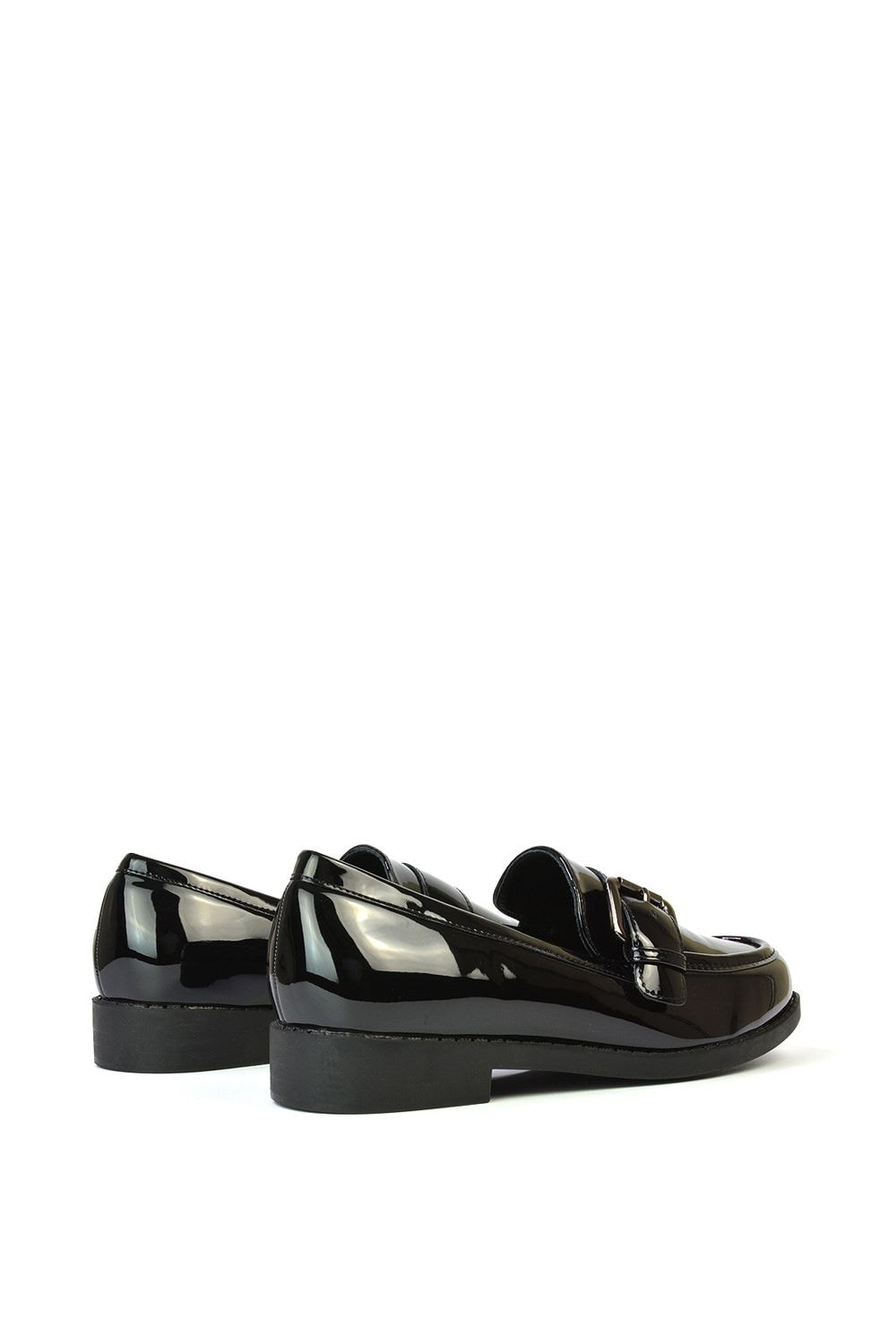 XY London 'Kali' Buckle Up School Shoes Loafers With Chunky Soles image 3