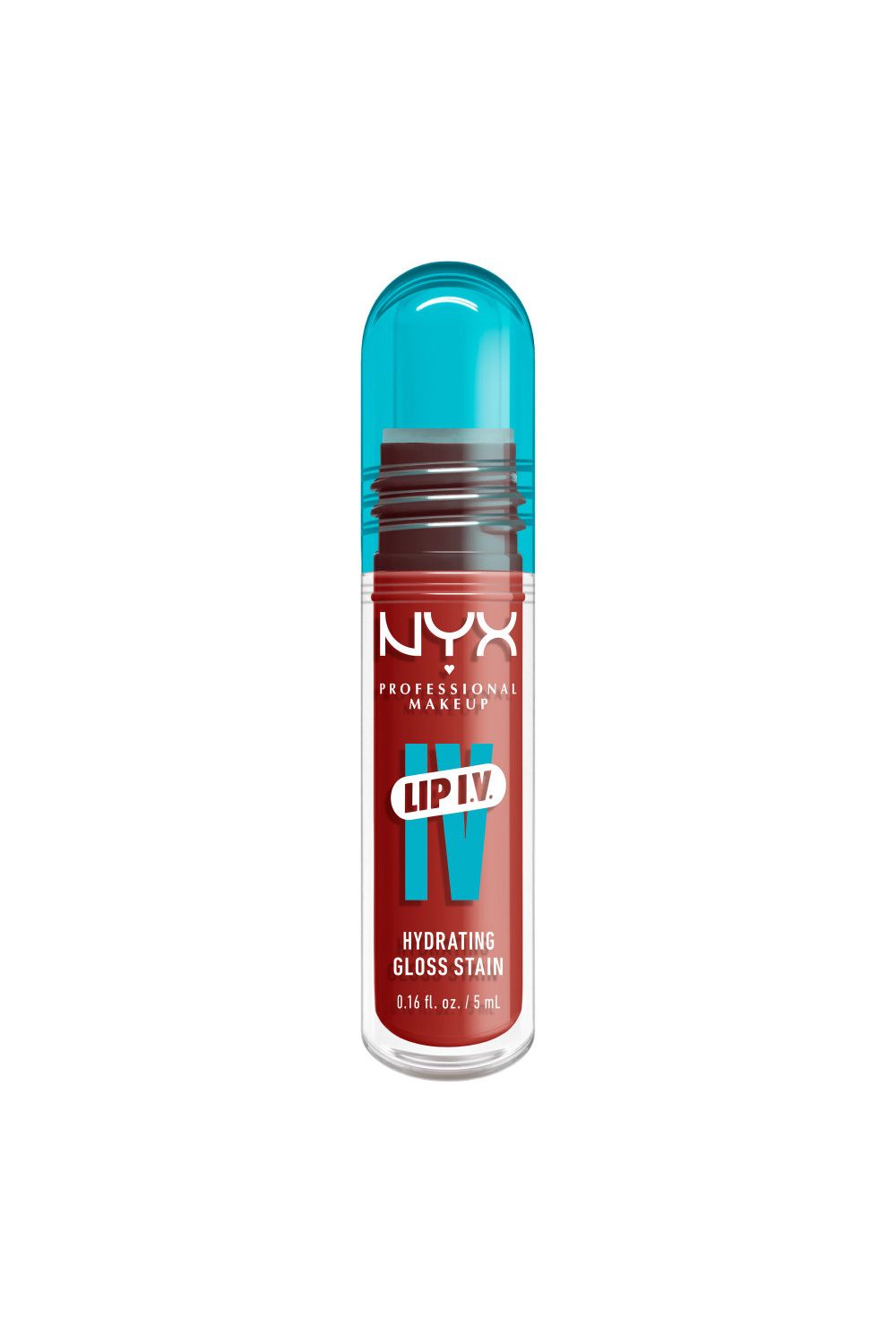 NYX Professional Makeup Lip IV Hydrating Gloss Stain, Lip Gloss 5ml Burst That Tang image 1