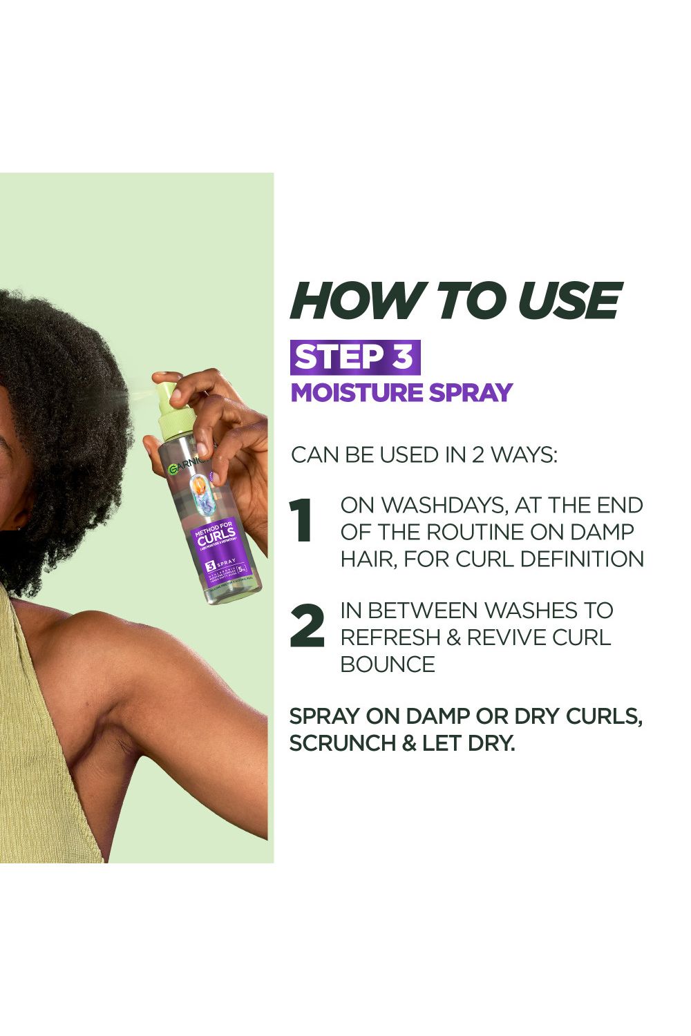 Garnier Method For Curls Spray 150ml Multi image 4