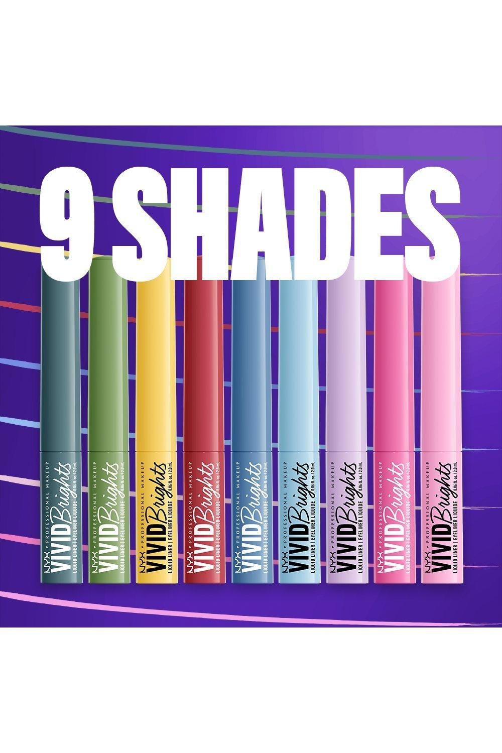 NYX Professional Makeup Vivid Brights Liquid Eyeliner Lilac Link image 7