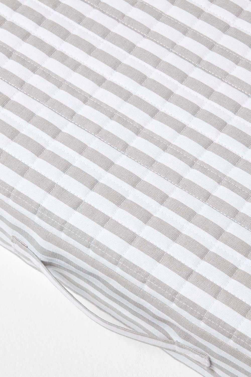 Homescapes Quilted Cotton Armchair Booster Cushion Cover image 5