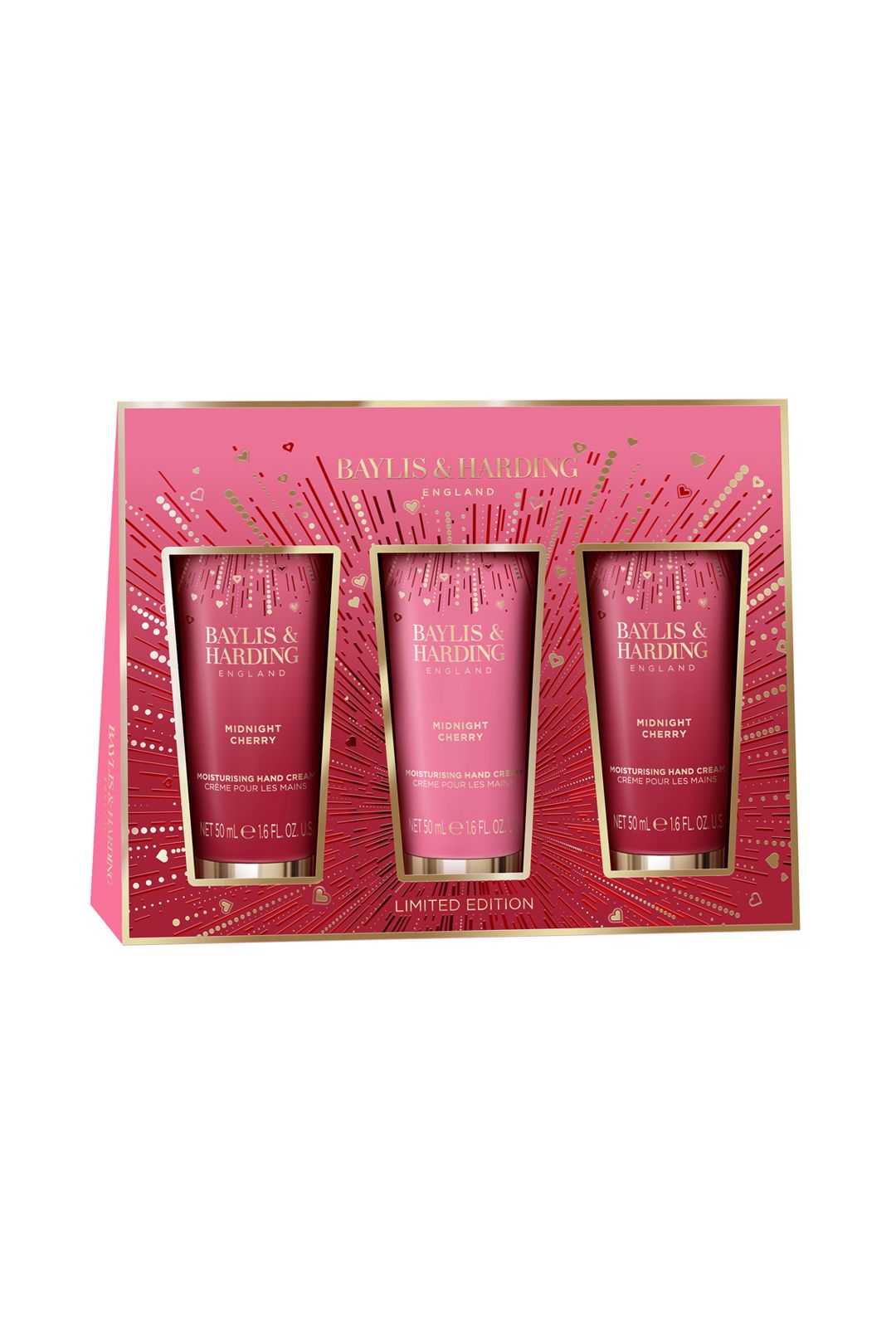 Baylis & Harding Midnight Cherry Luxury Hand Treats Gift Set Multi image 2