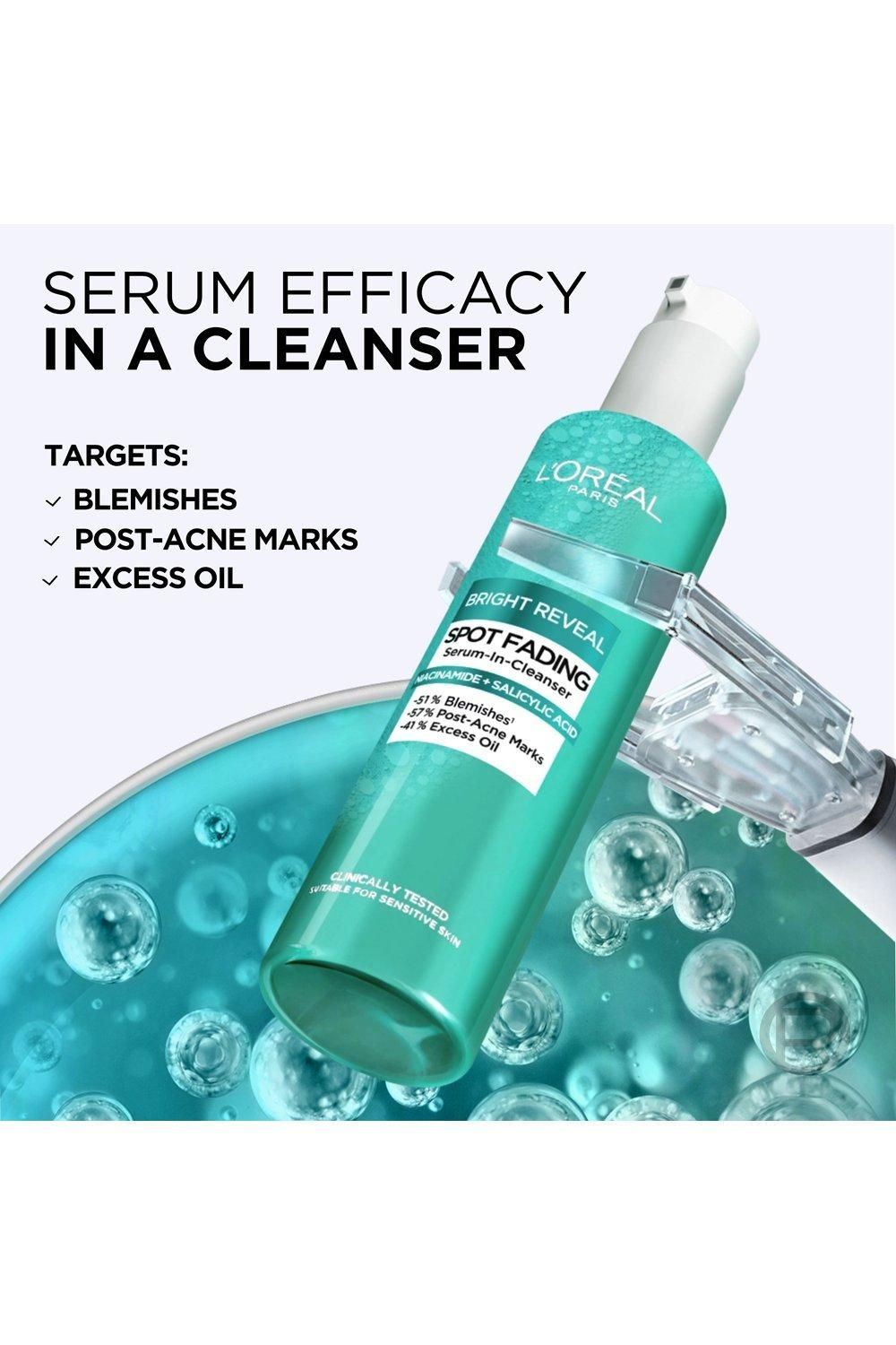 L'Oréal Paris Bright Reveal Spot Fading Serum-In-Cleanser, Niacinamide and Salicylic Acid Multi image 3