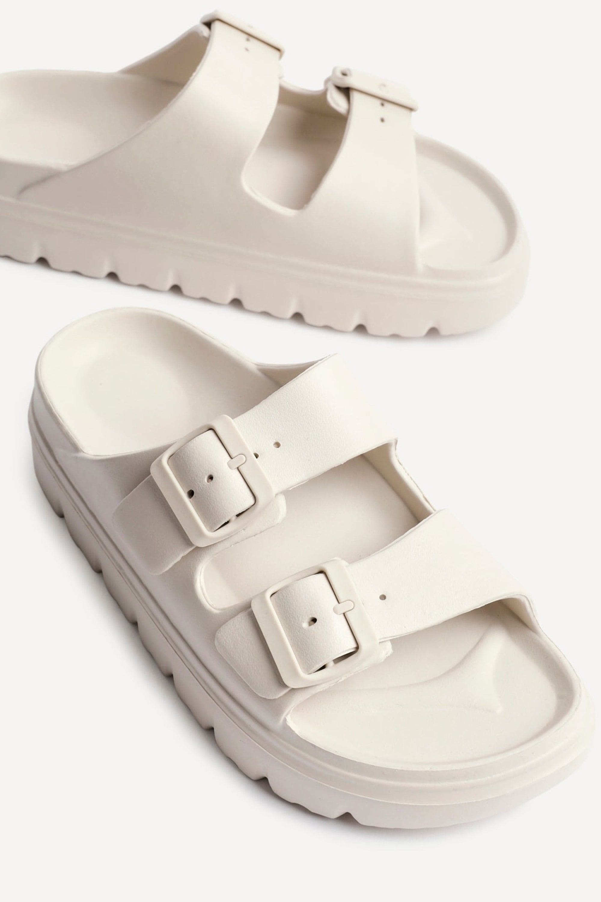 Linzi Sirocco Nude Platform Slider Sandals image 4