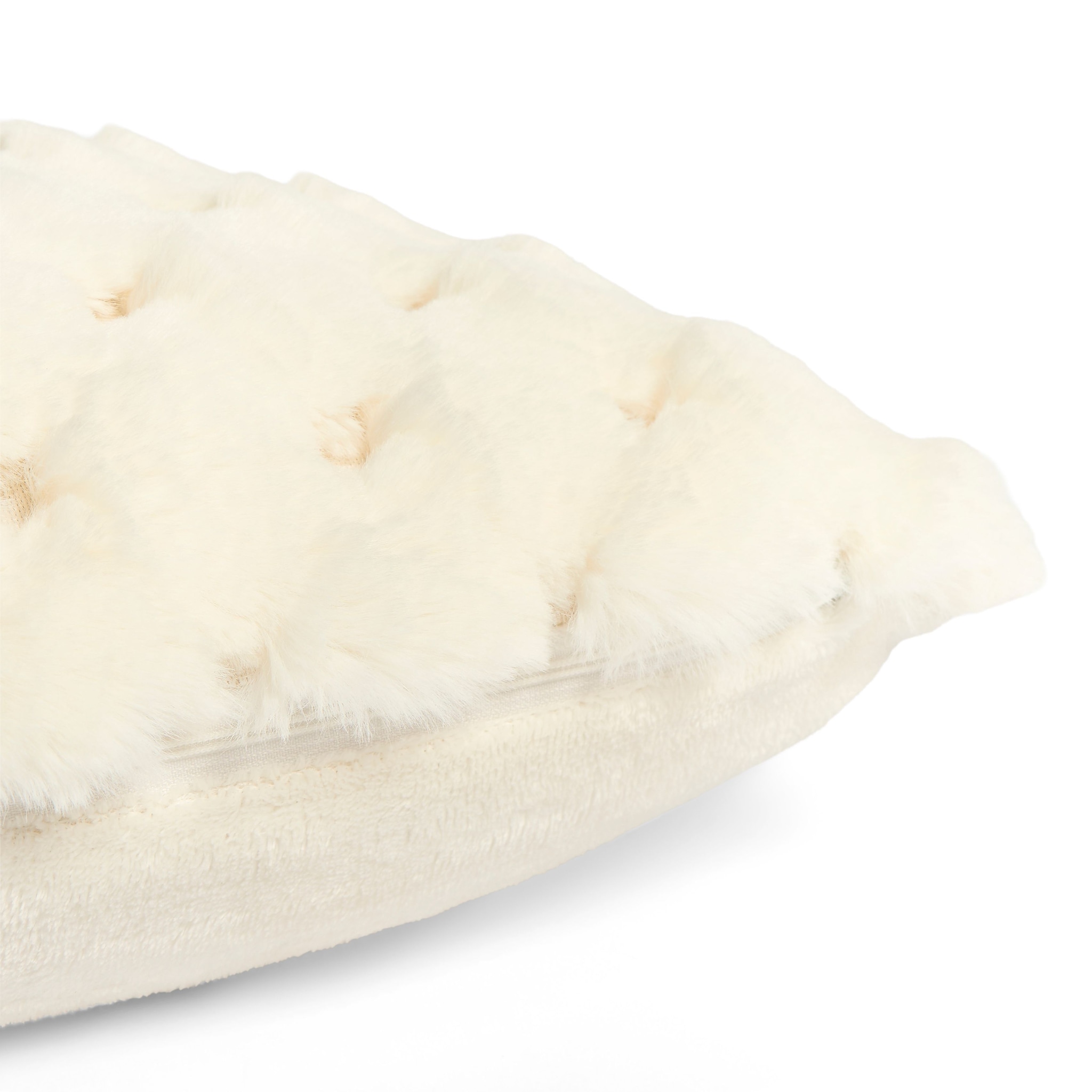 OHS 2 Pack Soft Jumbo Waffle Fur Decorative Square Cushion Covers image 4