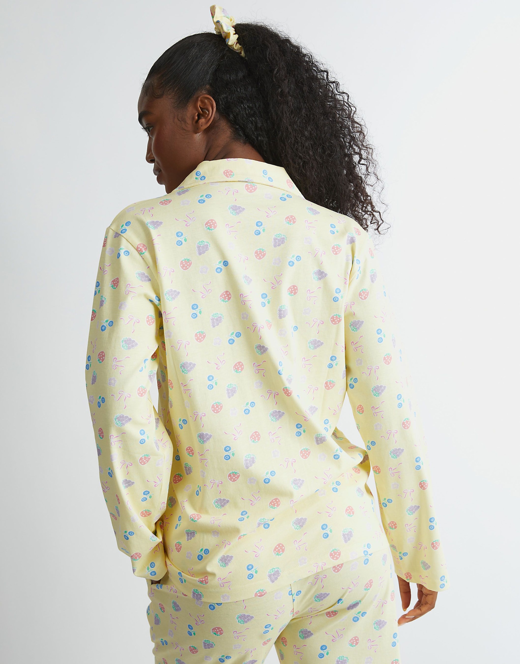 SKINNYDIP Yellow Ditsy Fruit Pyjama Set image 2