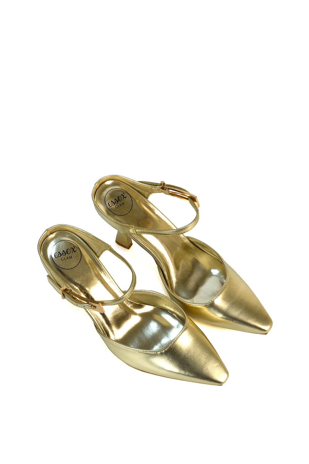 XY London 'Daisy-May' Stiletto High Heel Slip On Pointed Toe Court Shoes image 4