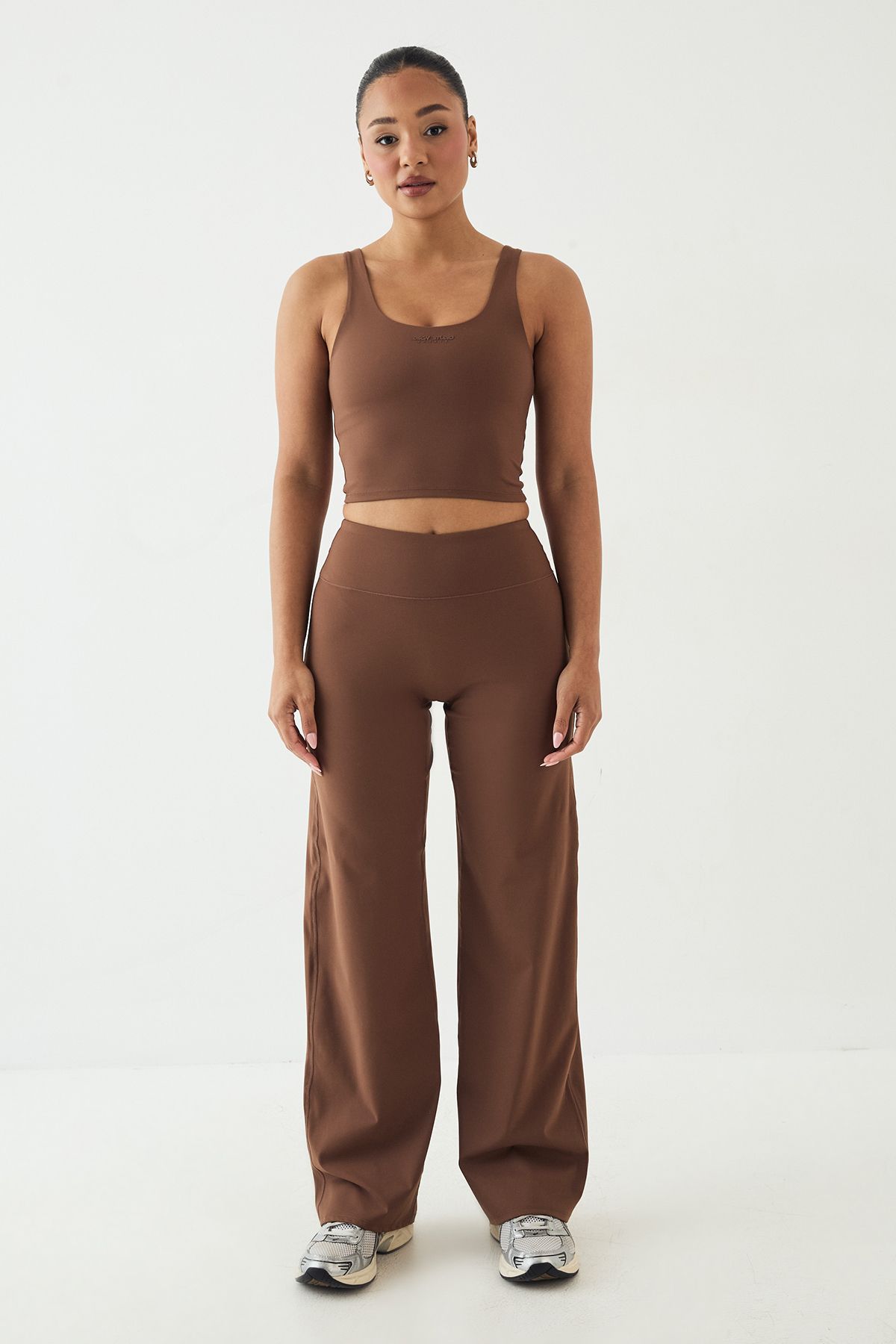DSGN Studio DSGN Studio Ultra Sculpt Seam Detail Straight Leg Yoga Pant Mocha image 5