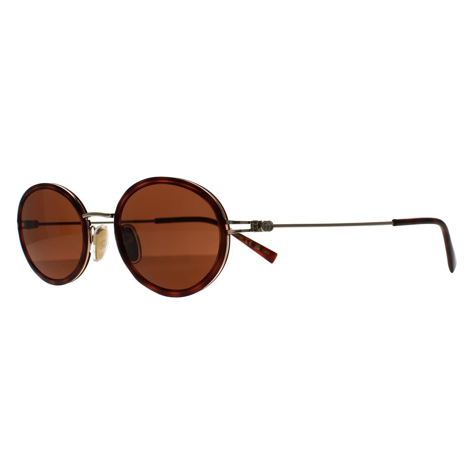Gucci Oval Havana Gold Brown GG1980S image 2