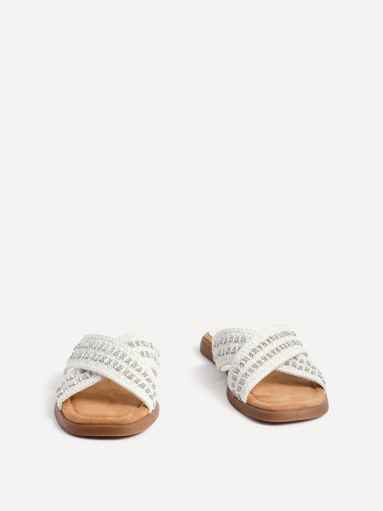 Linzi Genie White Raffia Sandals image 3