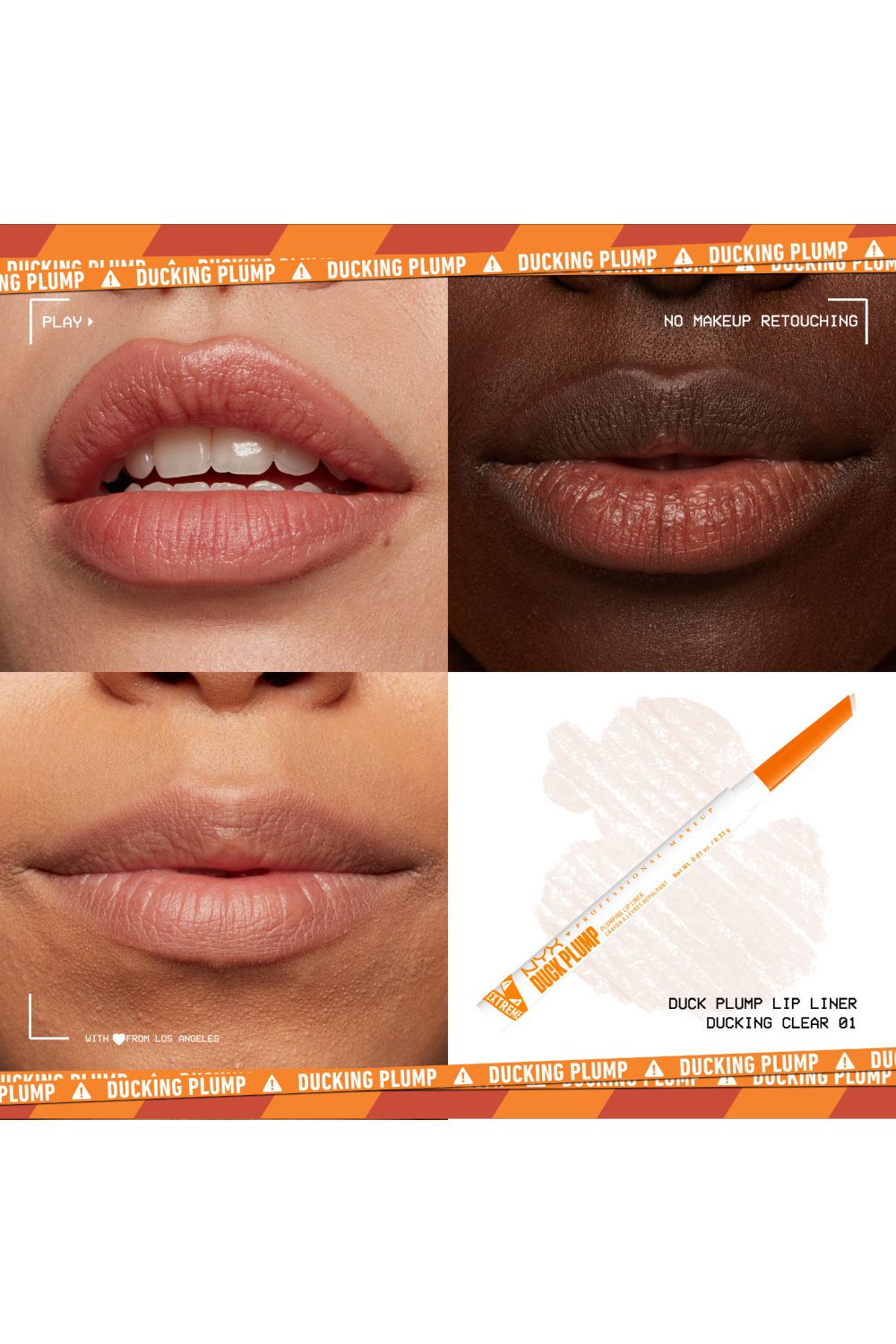 NYX Professional Makeup Duck Plump Plumping Lip Liner 0.33g Ducking Clear image 4