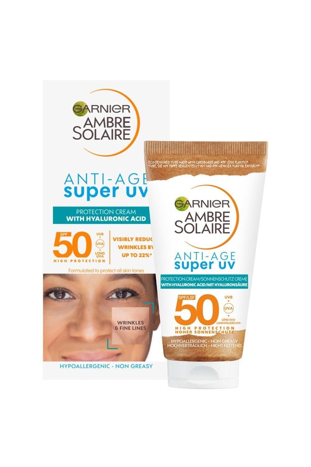 Garnier Ambre Solaire Anti-Age Super UV Face Protection SPF50 Cream Multi image 1