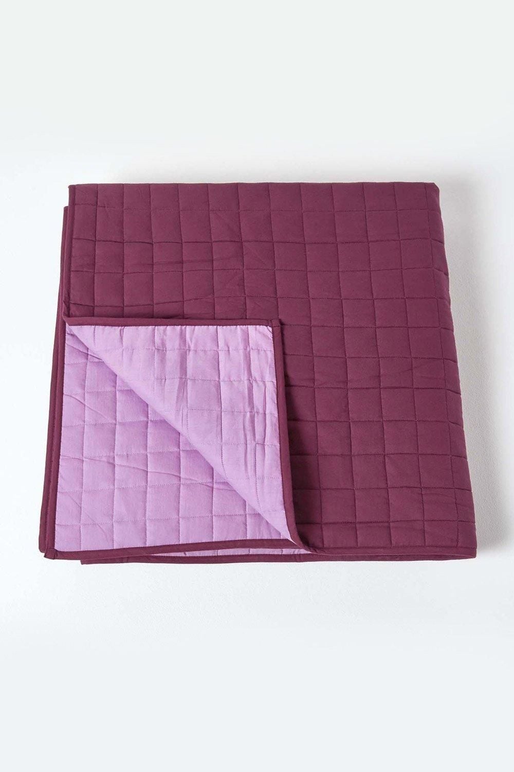 Homescapes Cotton Quilted Reversible Bedspread image 2