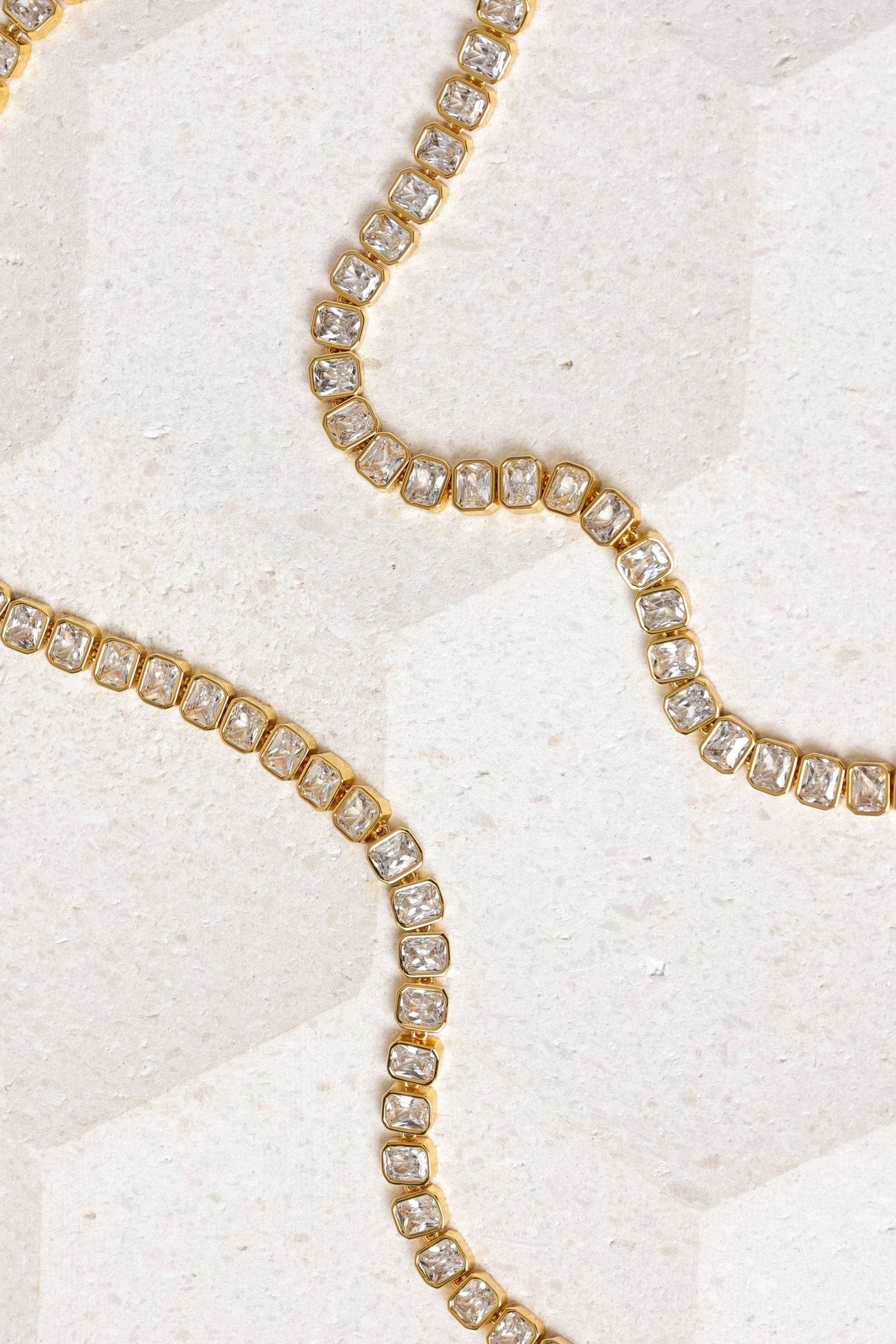 Jon Richard 18K Gold Plated and Crystal Tennis Bracelet image 2