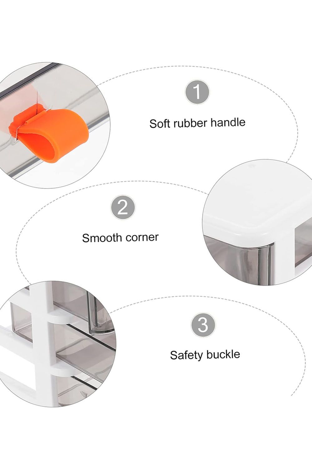 Living and Home Cosmetic Storage Organizer Box for Desk Office School Home image 5