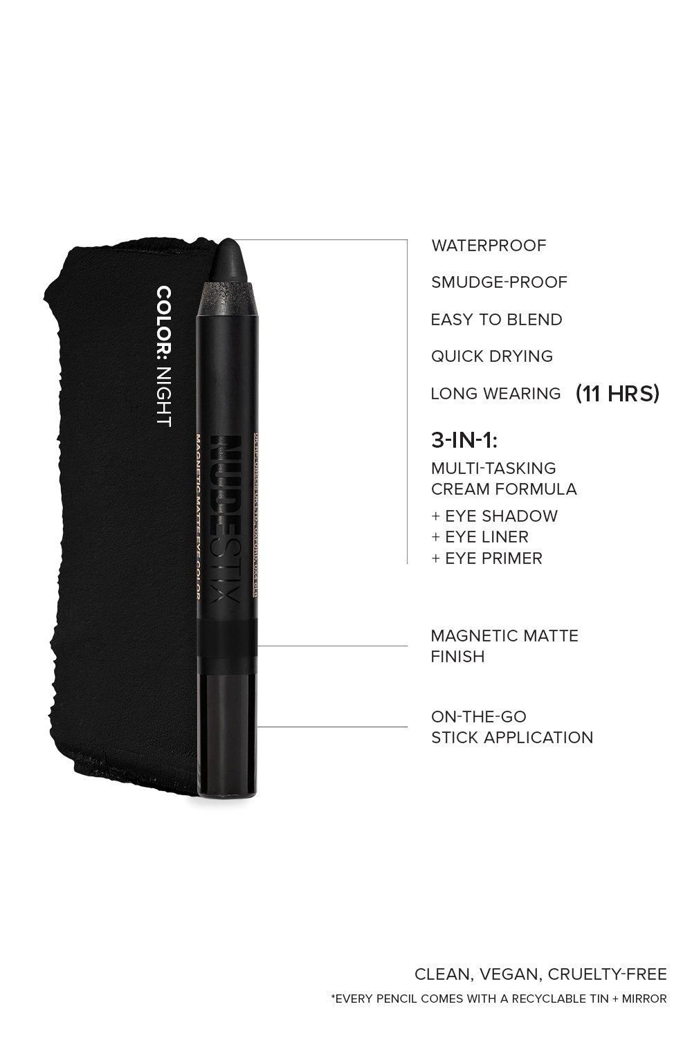 Nudestix Magnetic Matte Eye Colour Night image 3