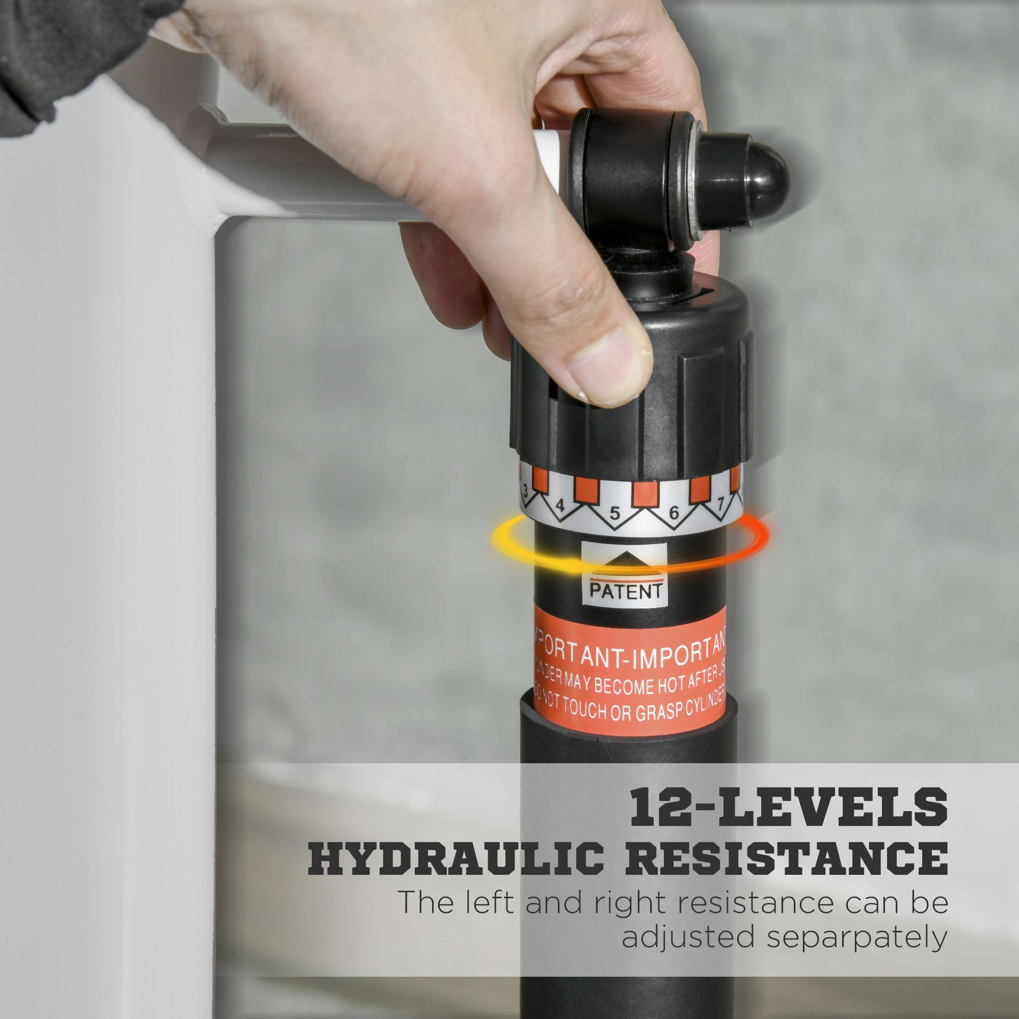 SPORTNOW Stepper Machine with 12-Level Hydraulic Resistance, LCD Monitor image 4