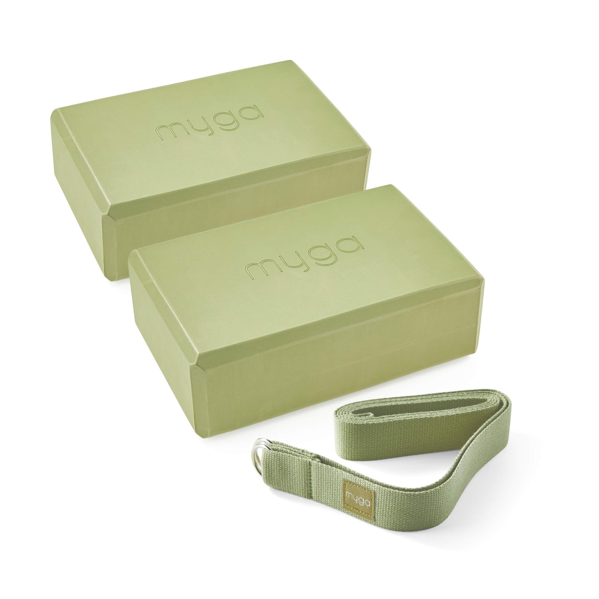 Myga 2 Yoga Blocks and Strap Set