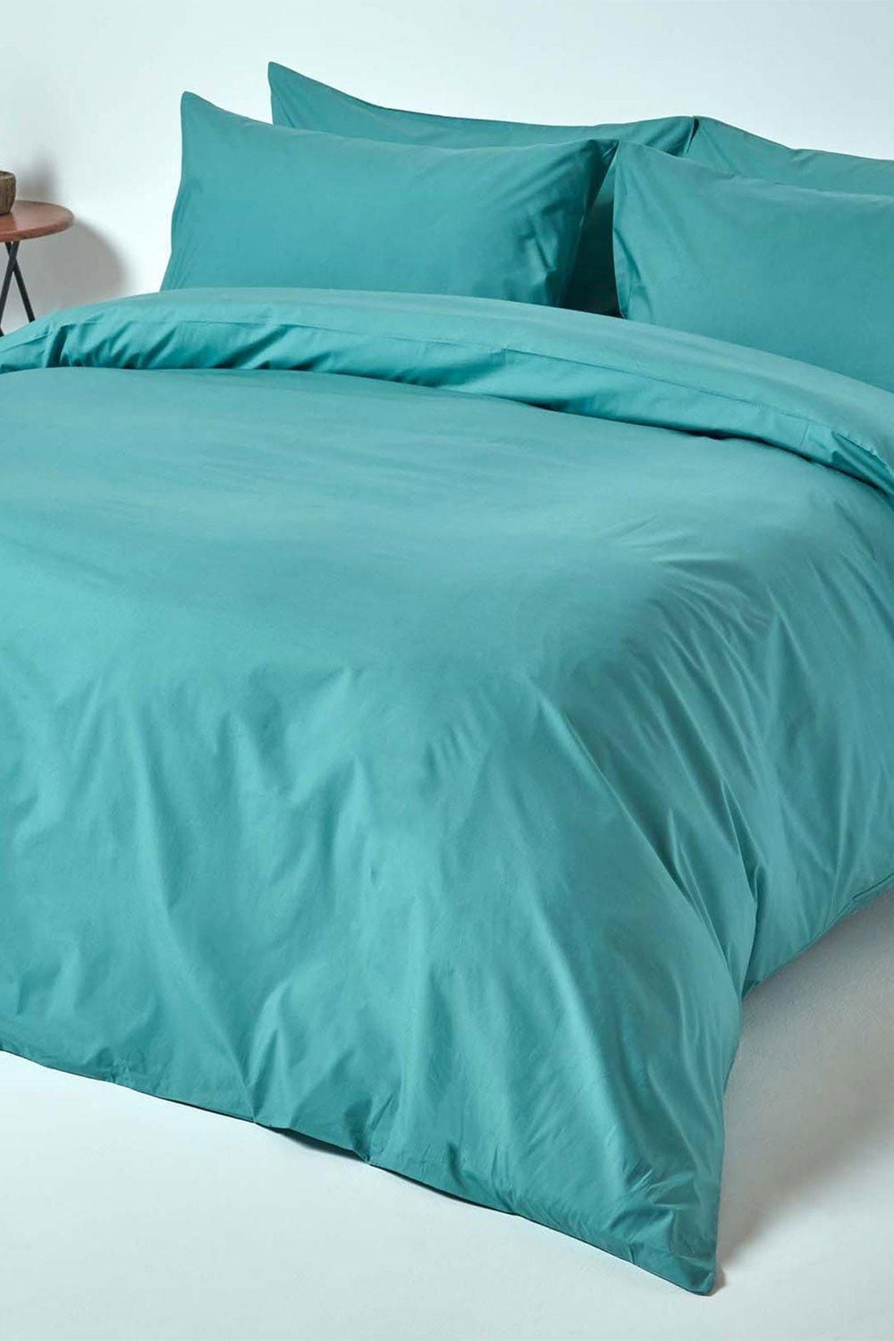 Homescapes Egyptian Cotton Duvet Cover with Pillowcase, 200 TC image 2