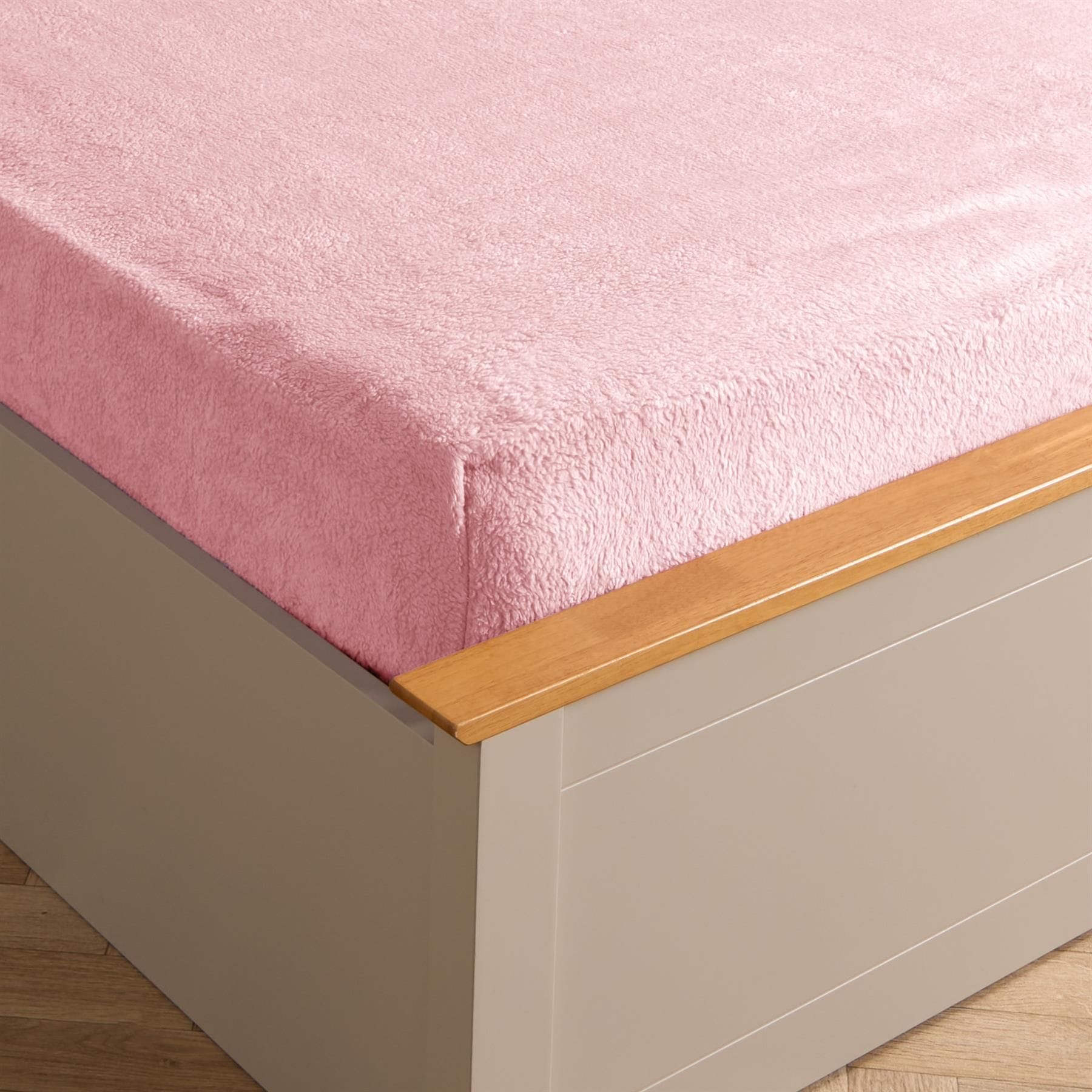 OHS Teddy Fleece Thermal Fitted Bed Sheet image 2