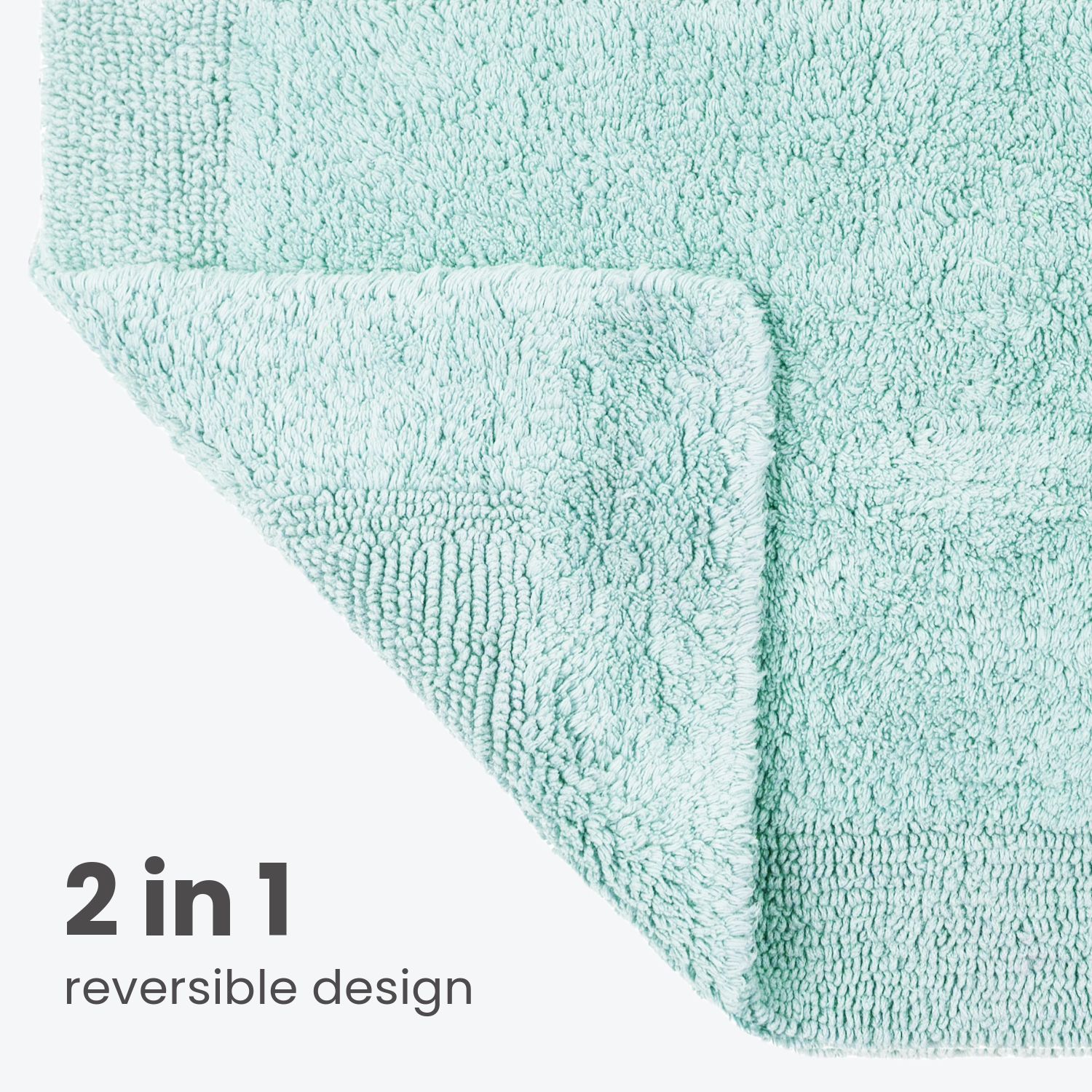Allure Bath Fashions Elegance Reversible Heavyweight Bath Mat image 4