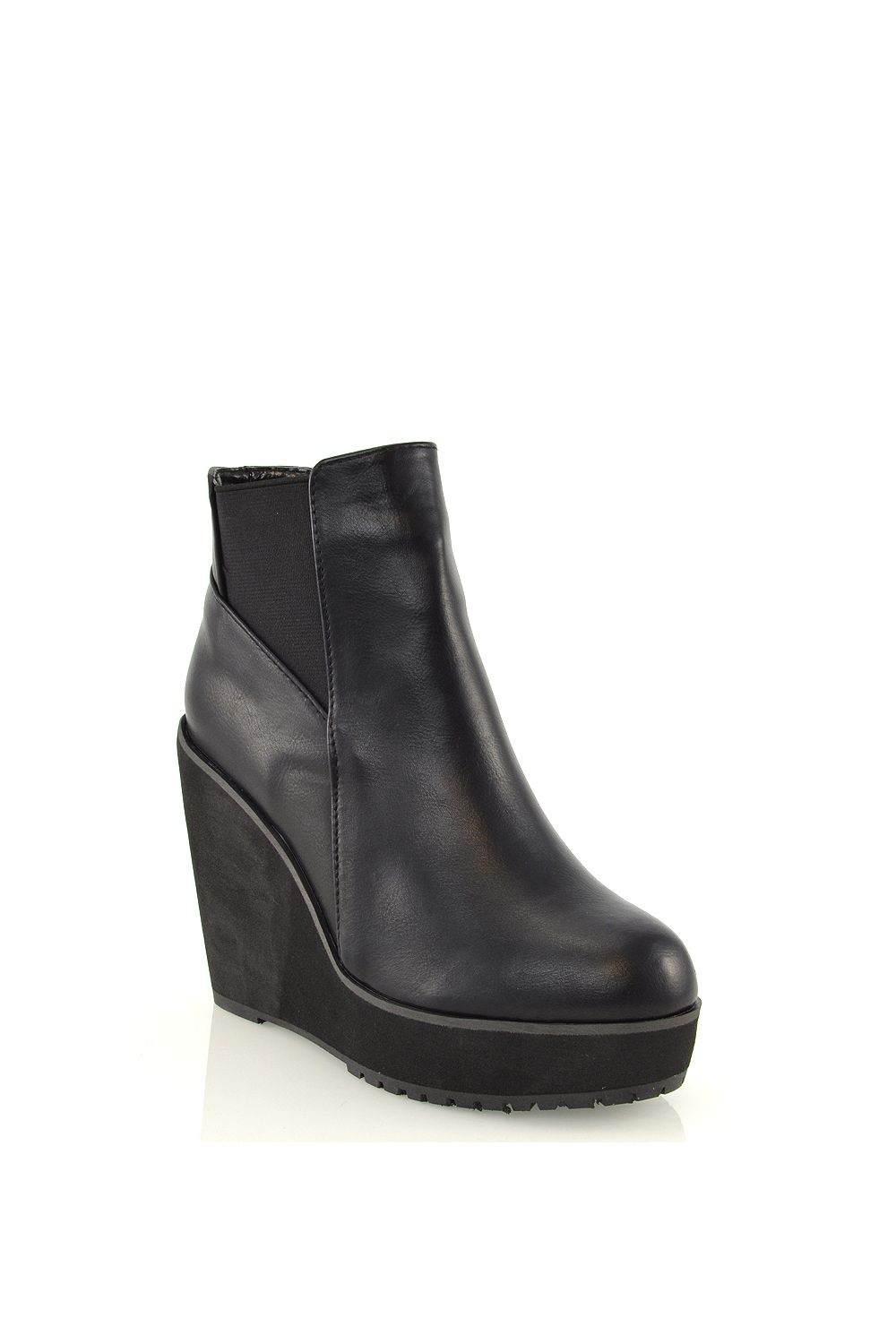 XY London 'Roweena' High Wedge Heel Platform Ankle Boots image 2