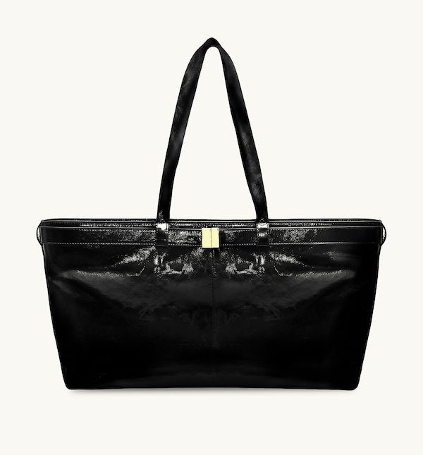 Apatchy London The Esme Crinkle Patent Leather Bag