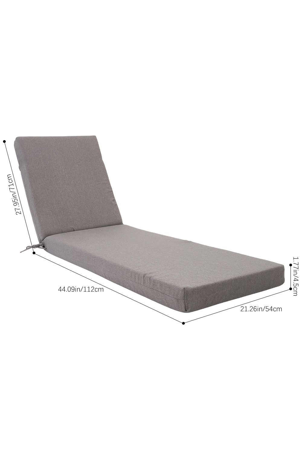 Living and Home Comfortable Outdoor Solid Color Bench Cushion image 11