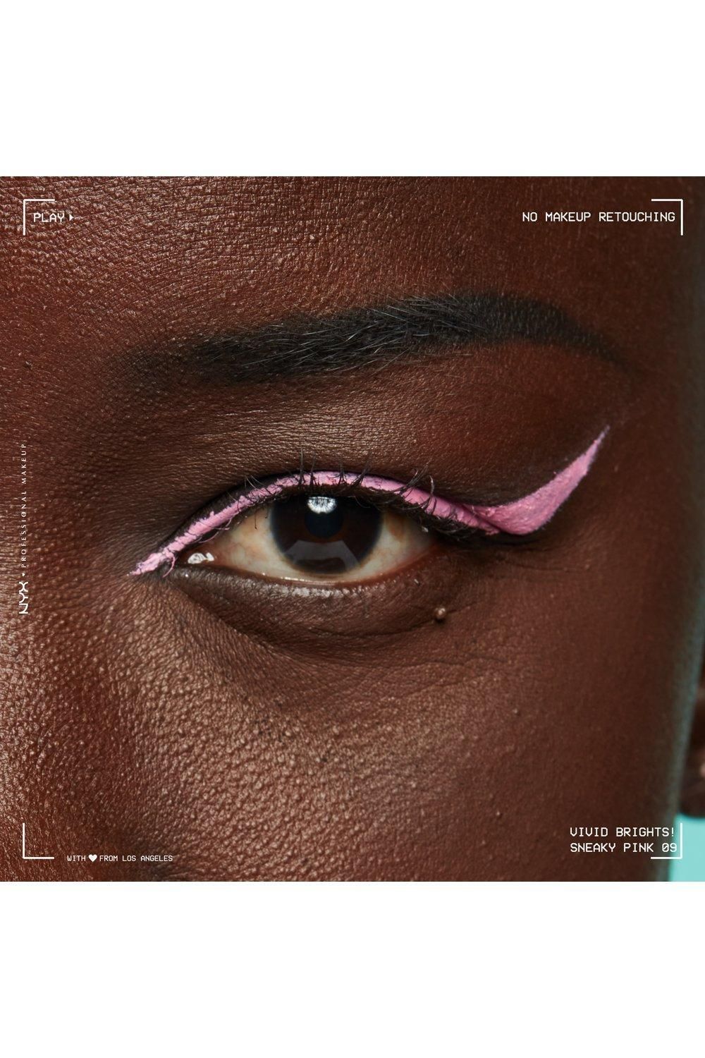 NYX Professional Makeup Vivid Brights Liquid Eyeliner Sneaky Pink image 8