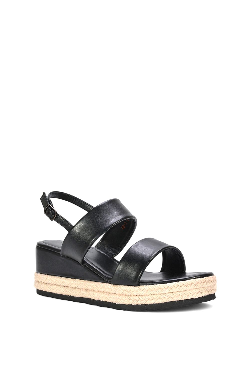 XY London 'Ally' Low Heel Platform Wedge Espadrill  Slingback Sandals image 2