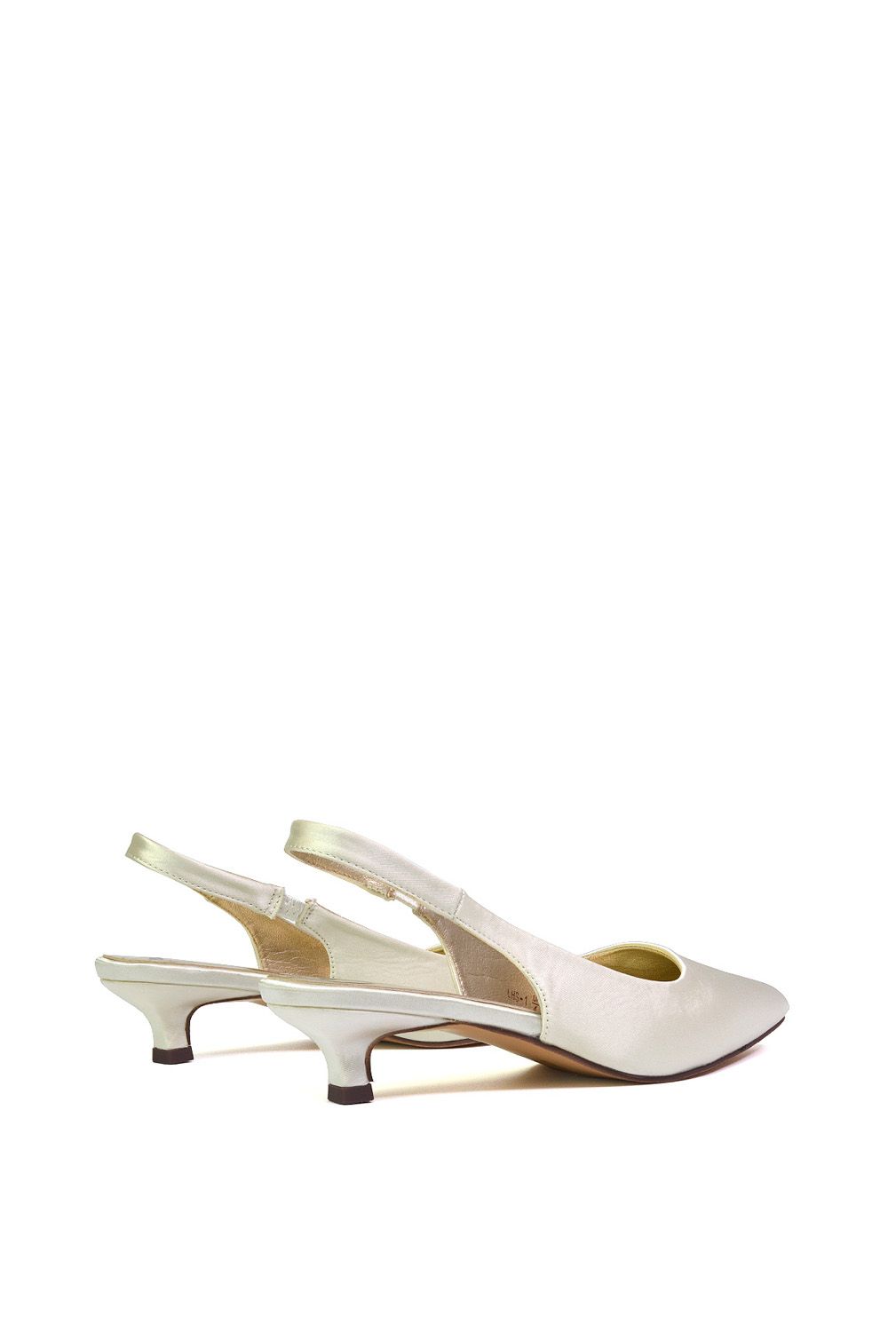 XY London 'Avalone' Pointed Toe Sling Back Kitten Heel Sandals image 5