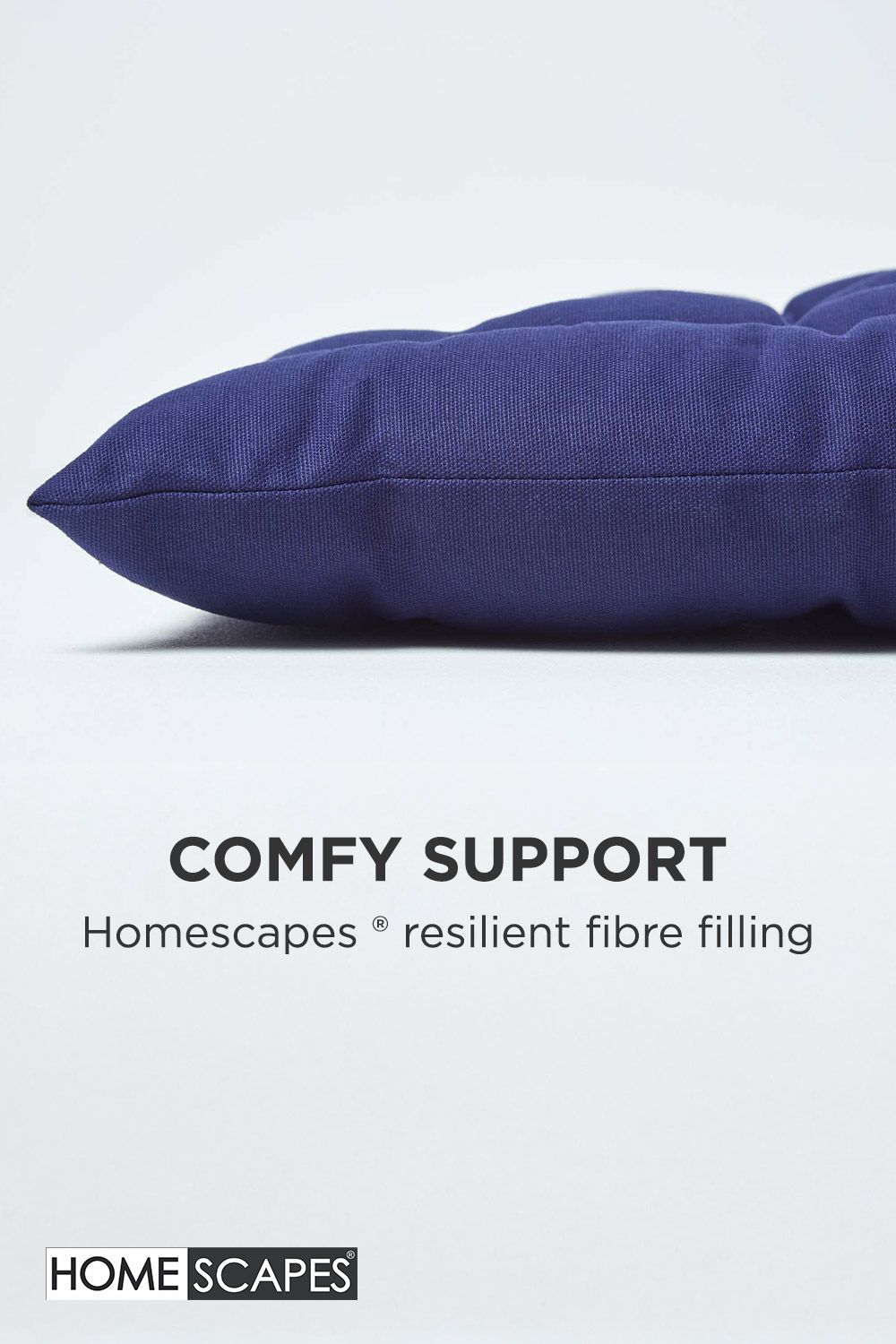 Homescapes Garden Bench Cushion Luxury 2 Seater Cotton Indoor Outdoor Pad, 108 x 42cm image 4