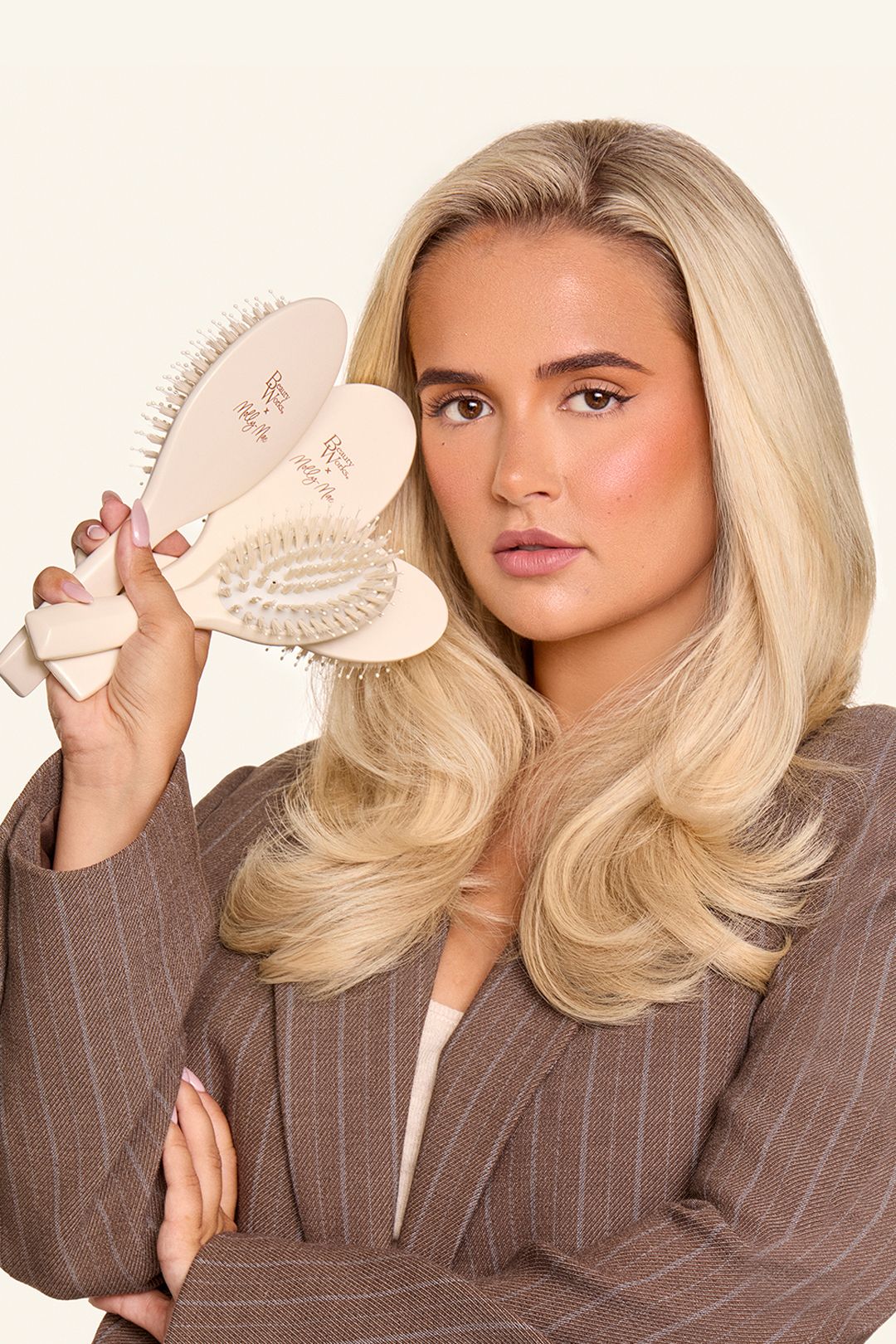 Beauty Works Beauty Works x Molly-Mae Soft Bristle Brush Duo Set Multi image 5