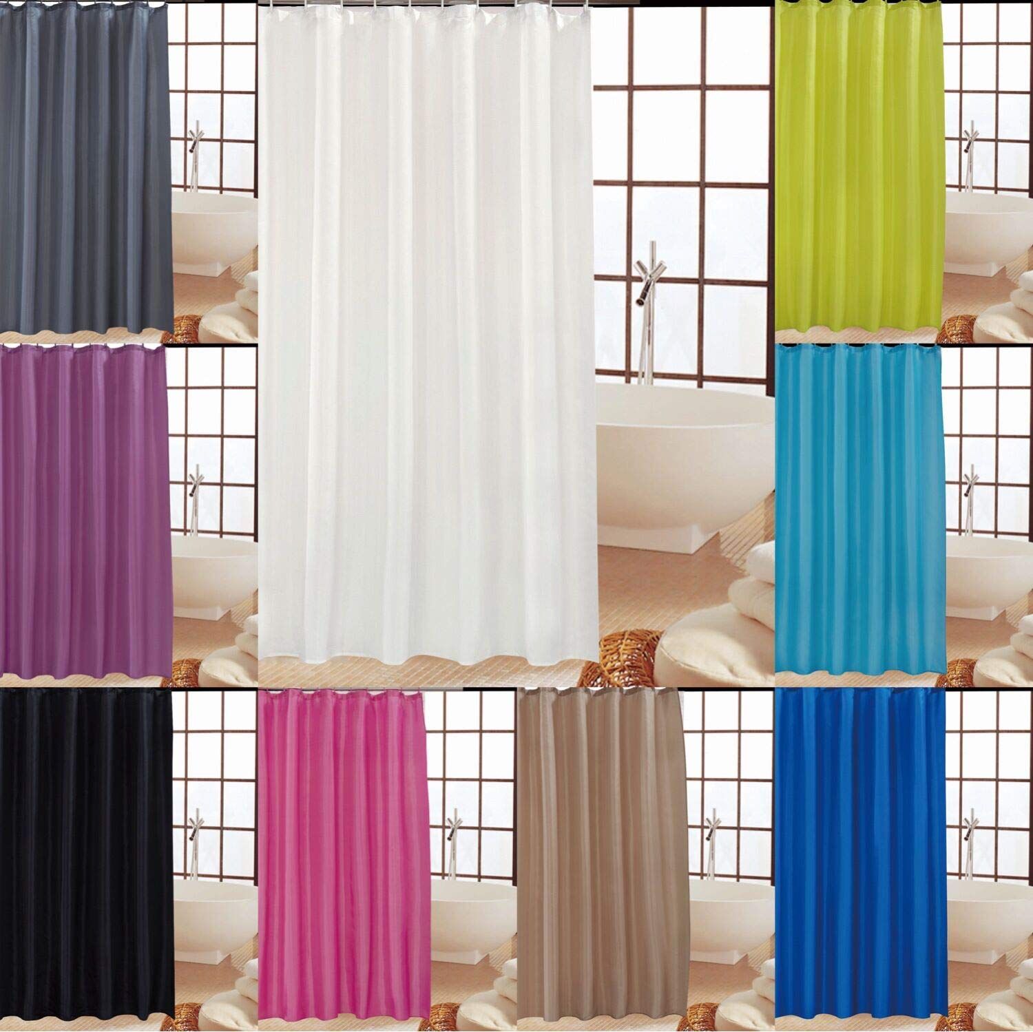 KAV Mould and Mildew Resistant Shower Curtain image 2