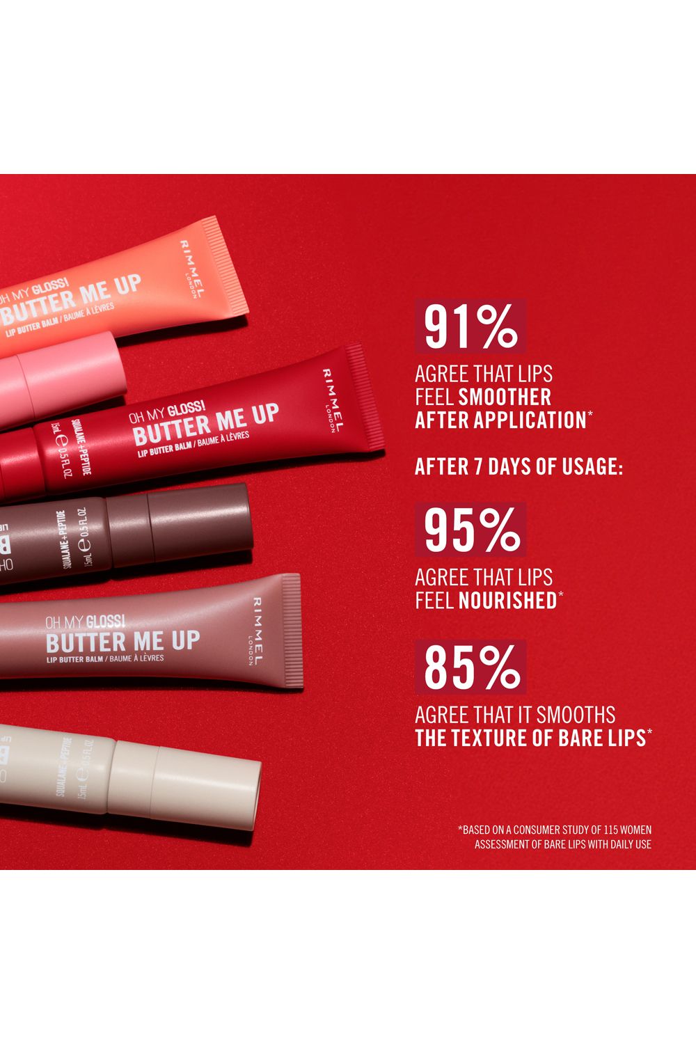 Rimmel London Oh My Gloss! Butter Me Up Lip Butter Balm 15ml 004 Mellow Mocha image 6
