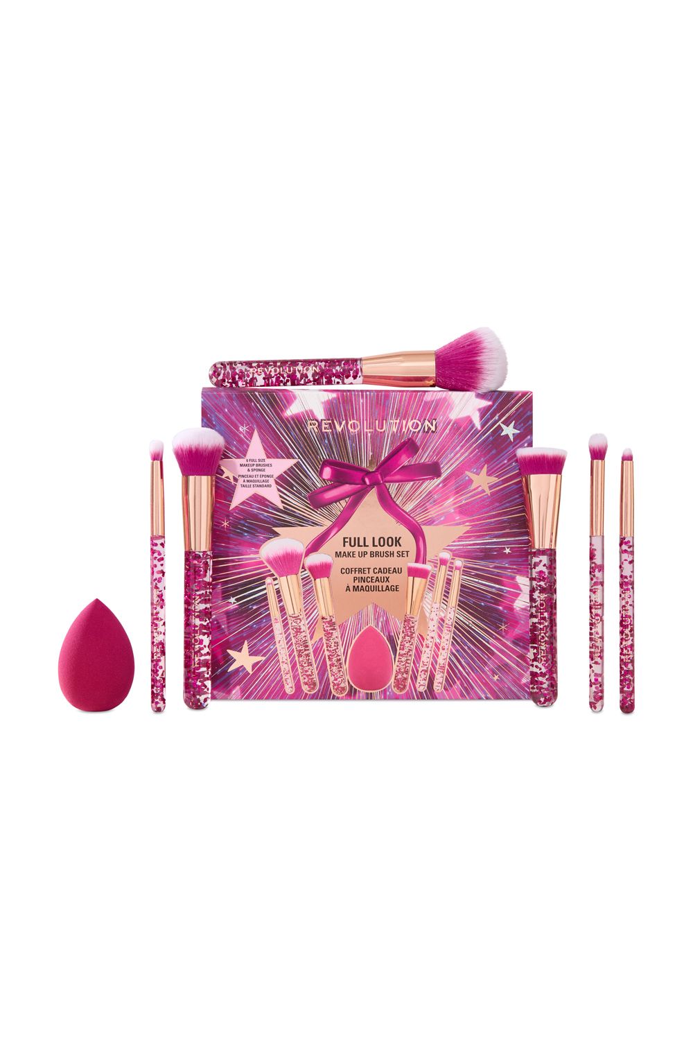 Revolution Beauty Full Look Makeup Brush Gift Set Multi image 2
