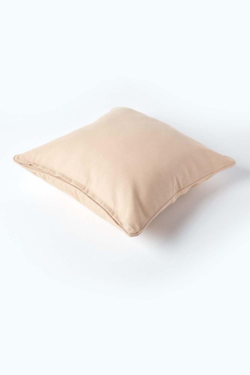 Homescapes Cotton Plain Cushion Cover image 3