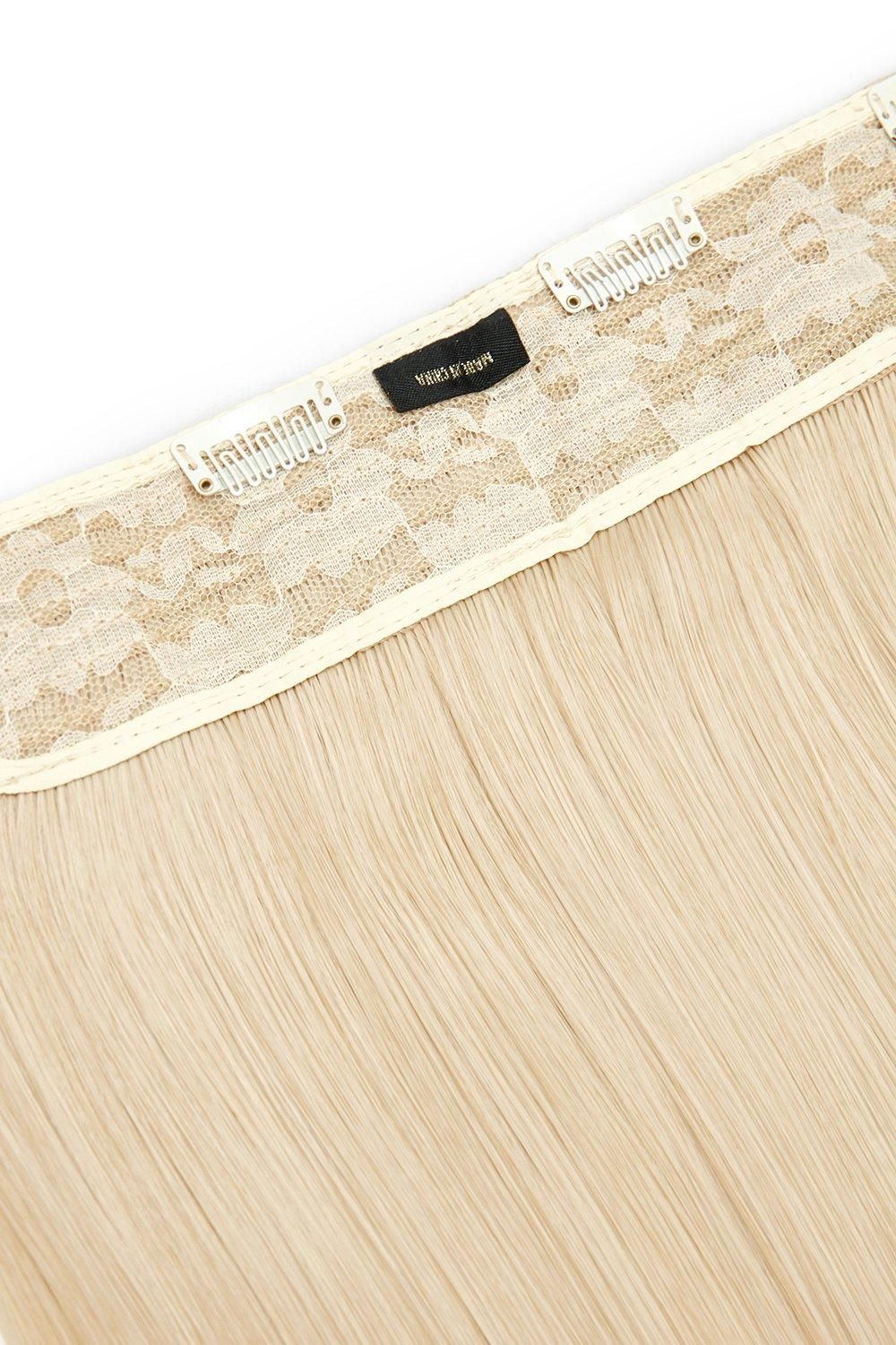 Lullabellz Thick 18 1 Piece Straight Clip In Hair Extensions Light Blonde image 2