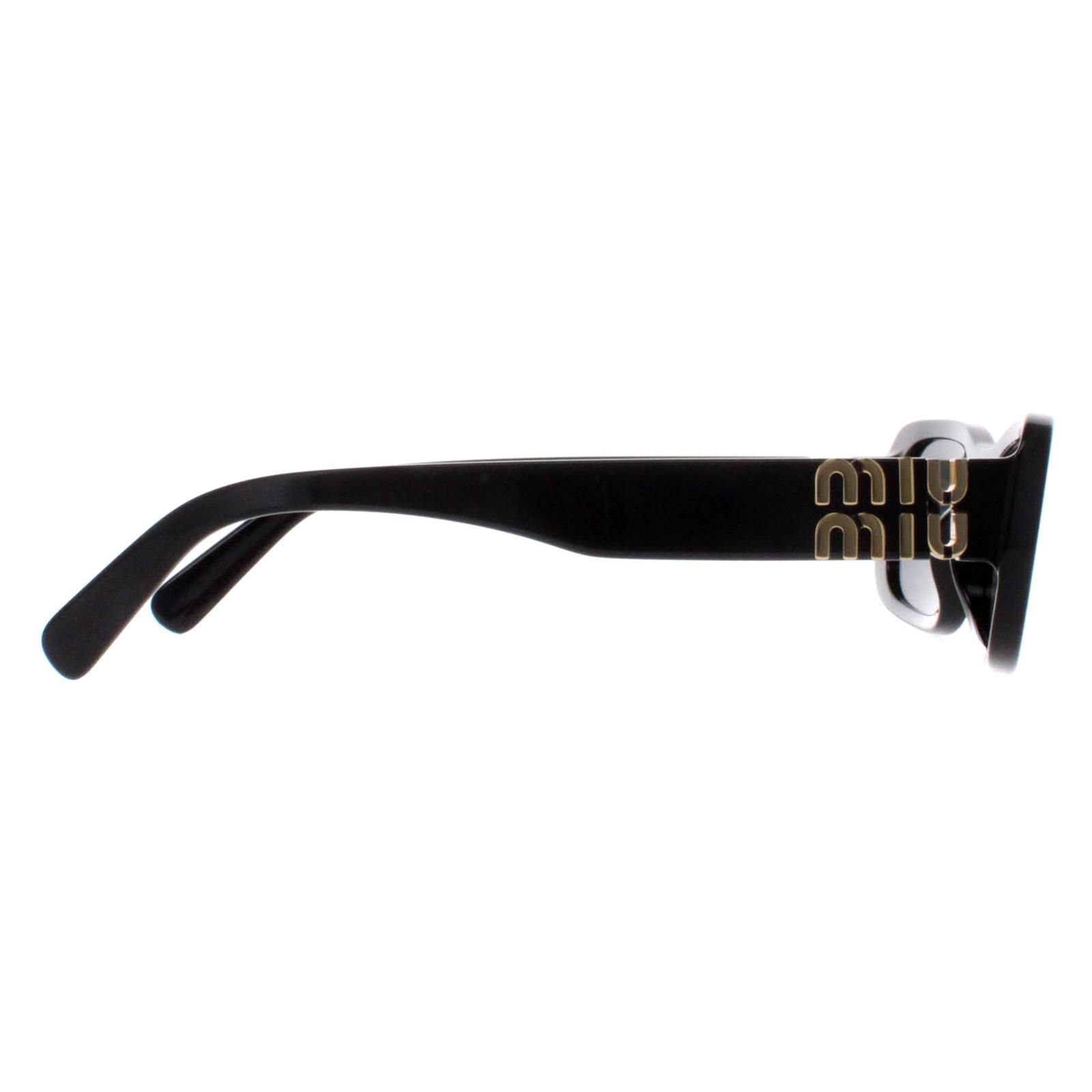 Miu Miu Rectangle Black Dark Grey MU08ZS image 5