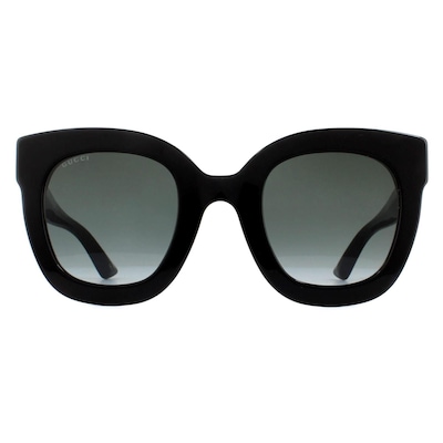 Gucci Square Black Grey Gradient Sunglasses