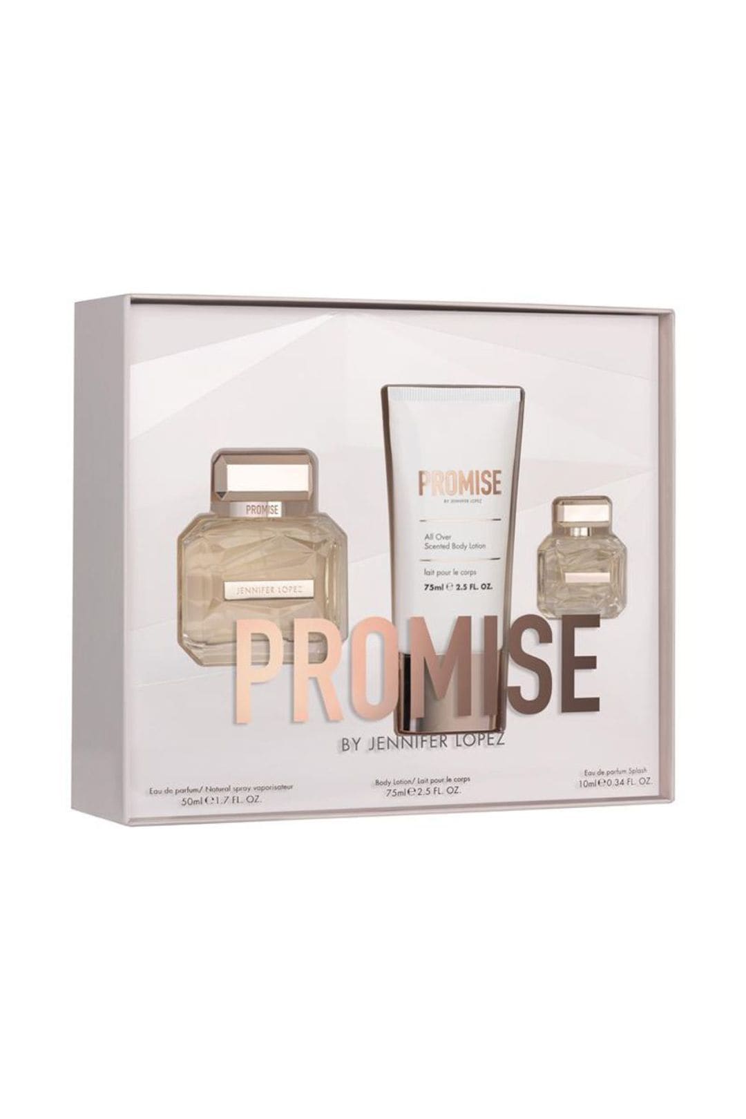 Jennifer Lopez Promise Gift Set Christmas - 50ml EDP, 75ml Body Lotion & 10ml Deluxe Mini Parfum Misc image 1