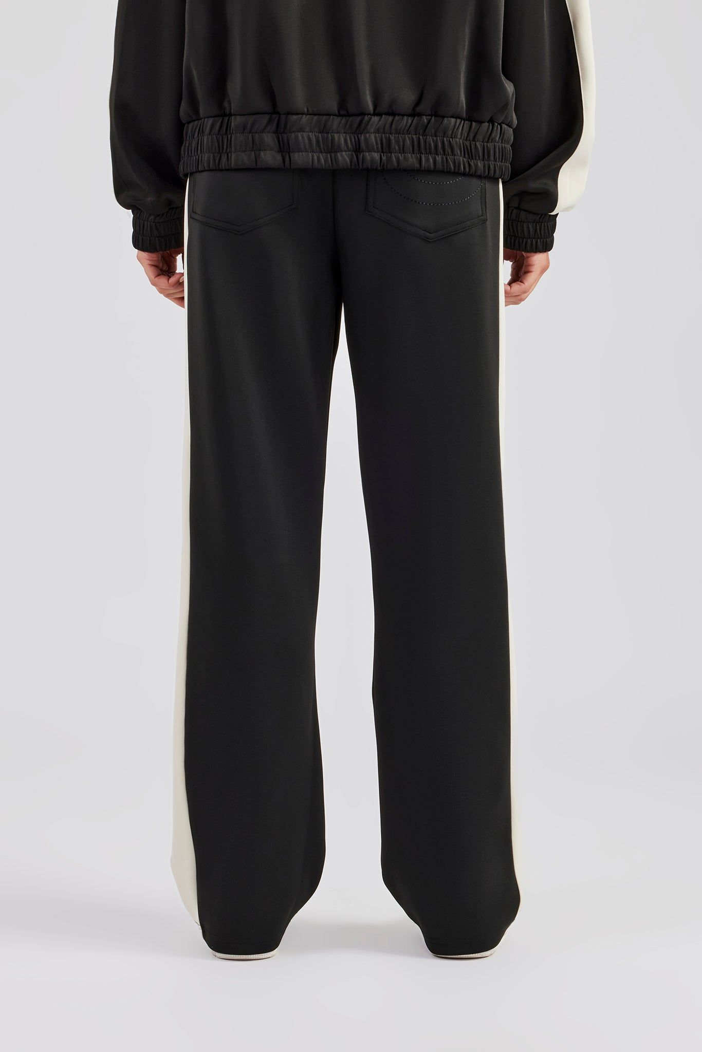 Cernucci Womens Contrast Panel Track Pant - Black image 4